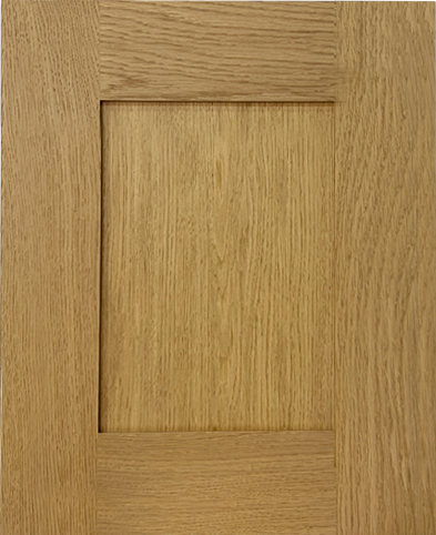 White oak cabinet sample door with natural wood finish for high-end projects