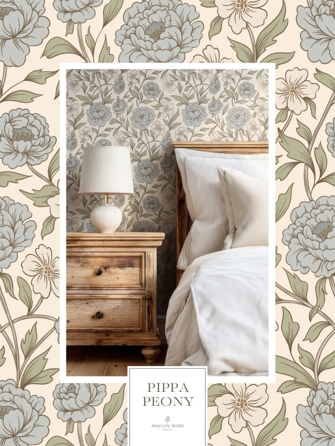 Who doesn&rsquo;t love a beautiful floral pattern? Or peonies for that matter? My newest vintage-inspired design will add nostalgic romance to your home decor.