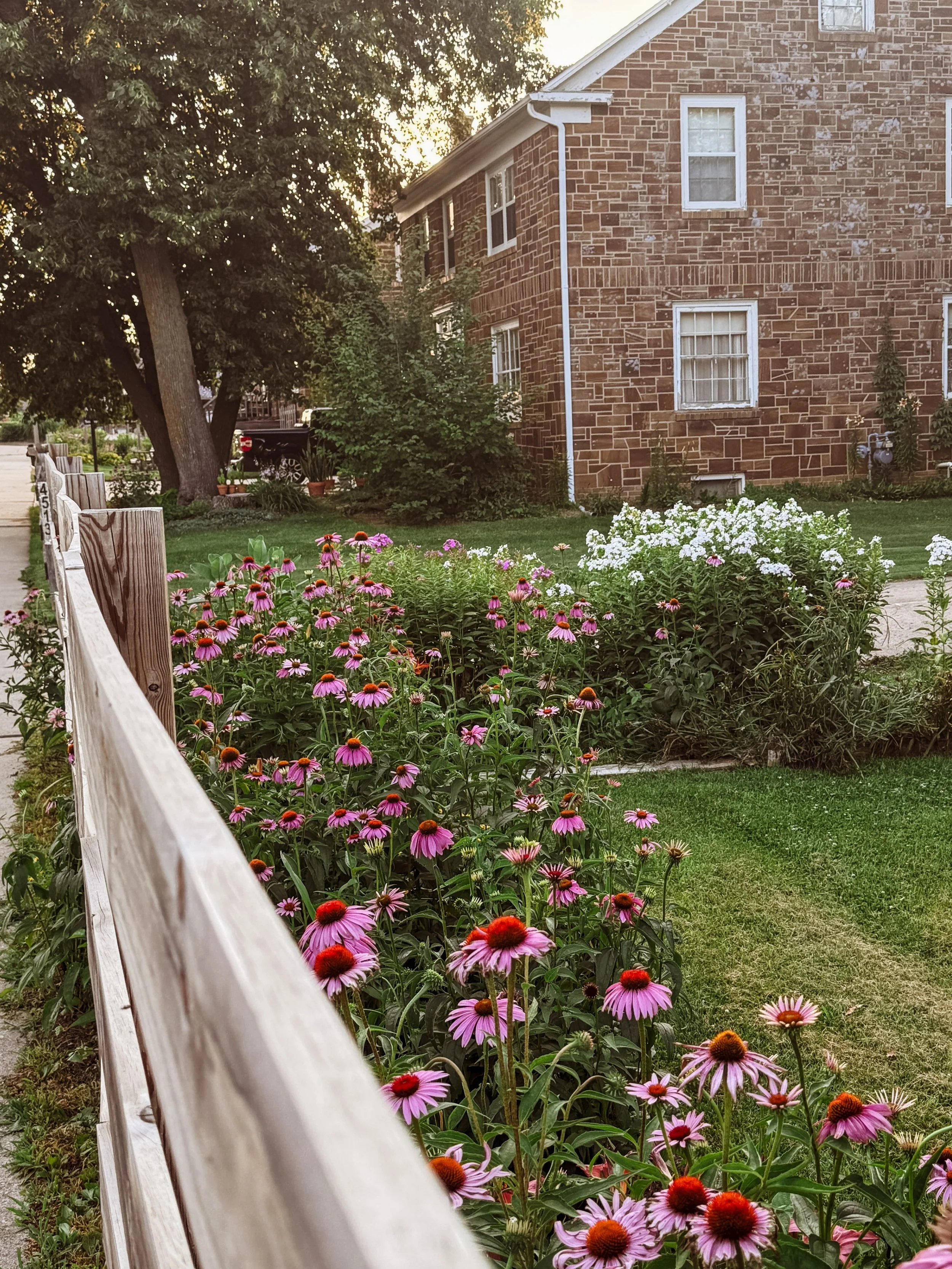 There are moments that just make you stop sometimes. This was one of those, and I felt the need to share. We made a recent trip to the Amana Colonies in Iowa, and caught this pic while on an early evening walk. It was quiet, the street was empty, and