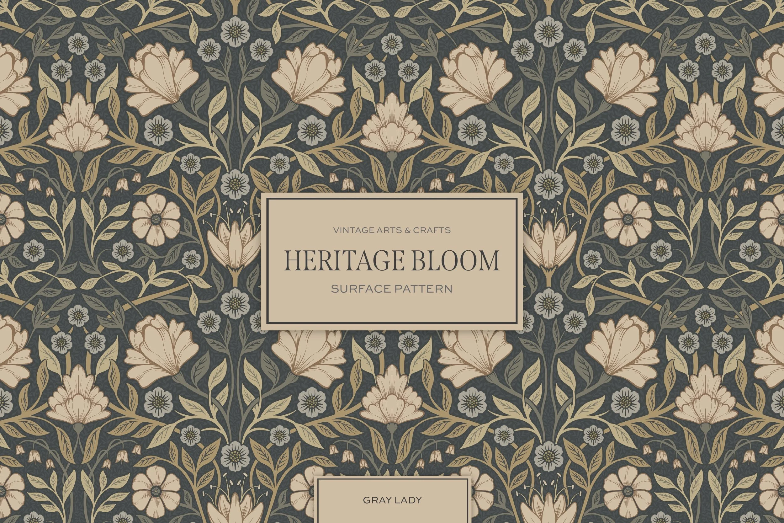 Heritage Bloom Arts & Crafts Pattern