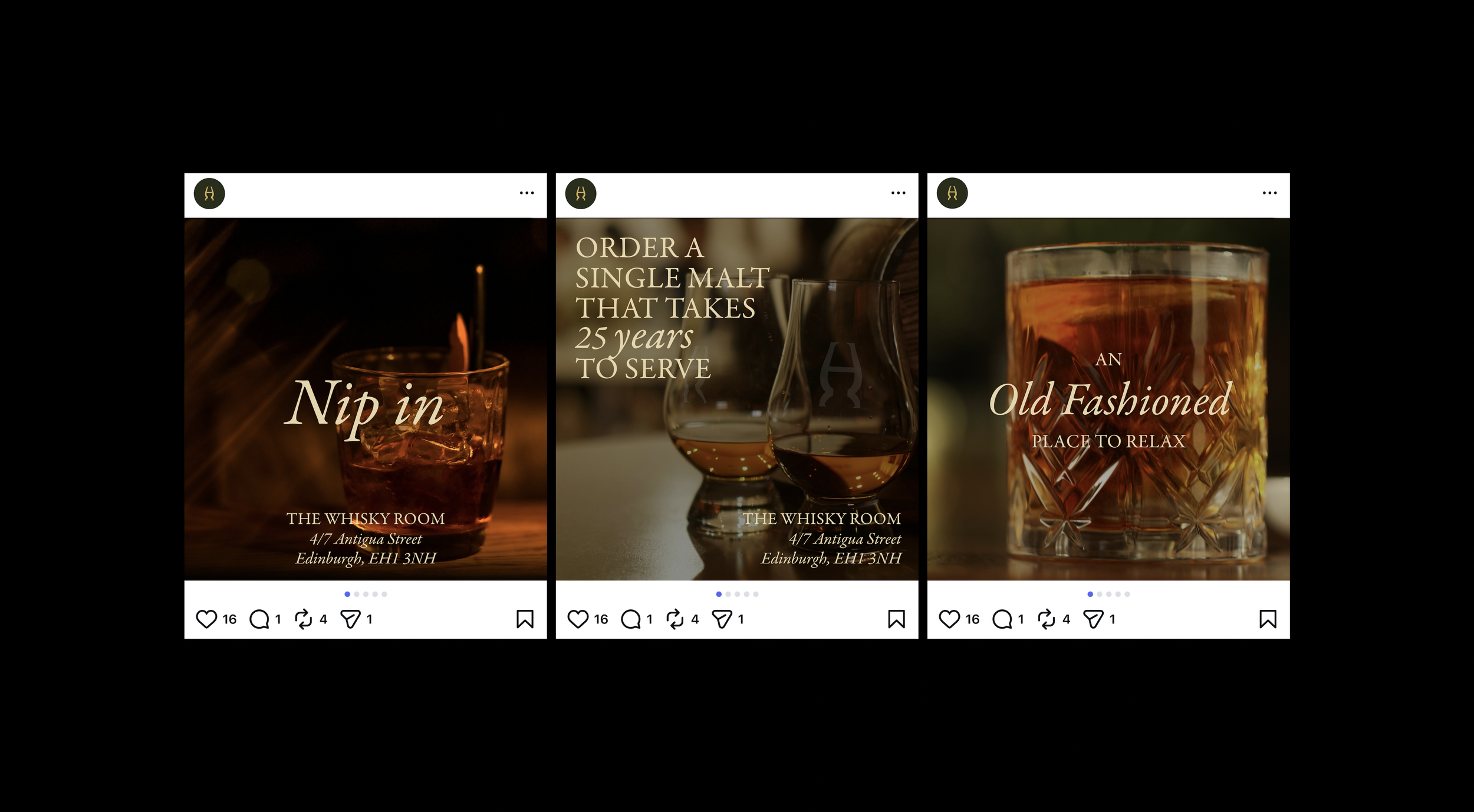 The Whisky Room Social Media