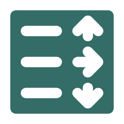 Elevator button panel showing up, right, and down arrow buttons