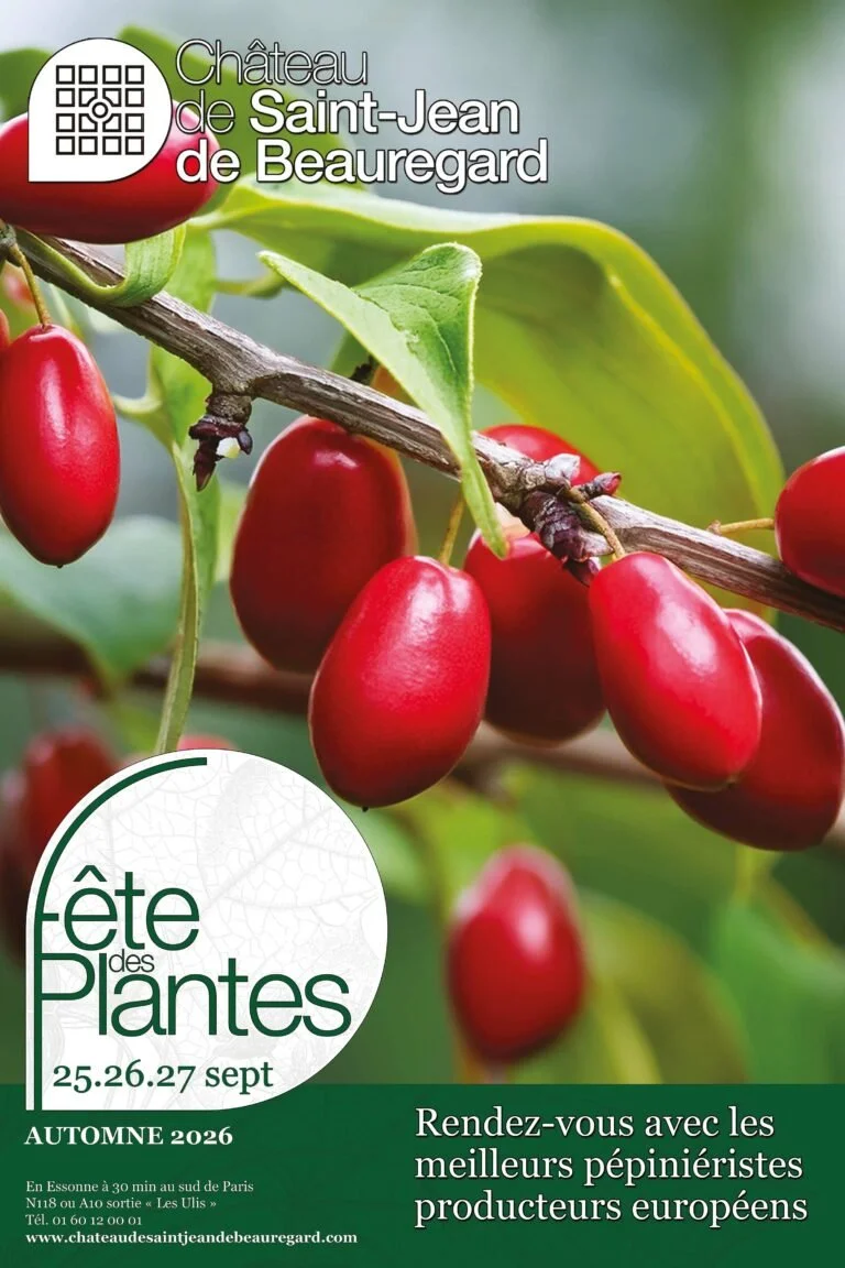 Affiche pour la fête des plantes à Saint-Jean de Beauregard en septembre 2026