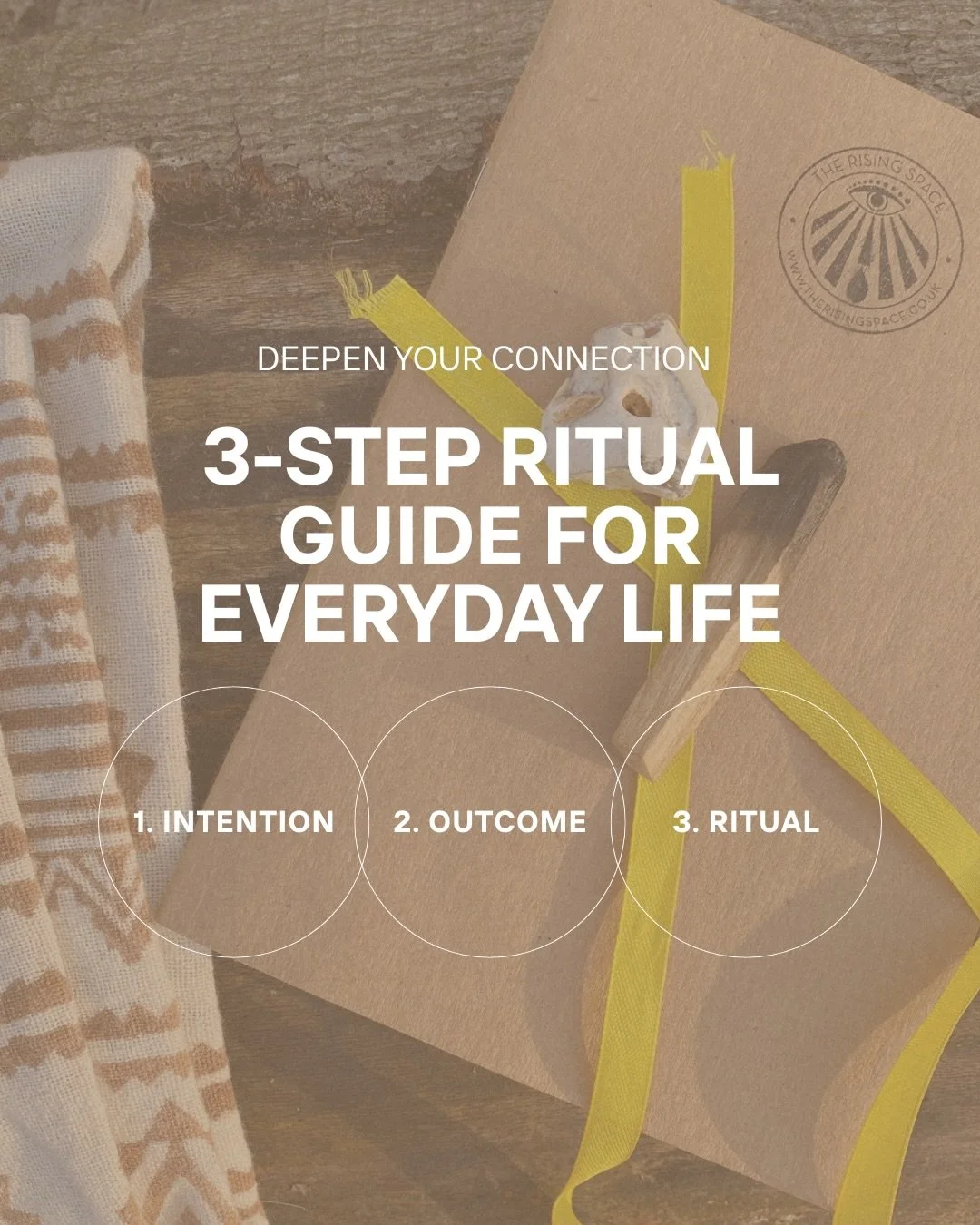 ⏃ Rituals are accessible for everyone and bring meaning and depth to everyday moments.

Each practice is an entry point to gaining a deeper awareness of who you are, what you want and how to move forward. 

When done with intention, rituals give you 