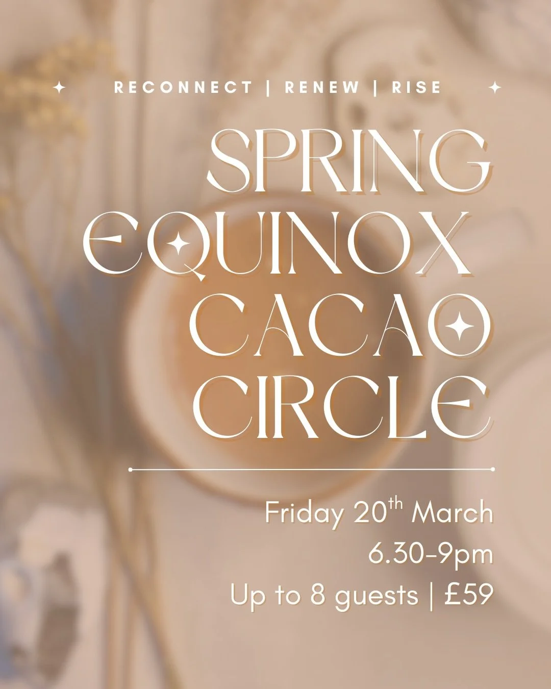 Open to 8 guests. 5 spaces remain.

✨ &ldquo;It was such a unique experience&hellip; I really did not expect it to resonate with me as much as it did.&rdquo; ~ Ciaran

Join us for a candlelit evening of Heart-Opening Ceremonial Cacao and a Restorativ