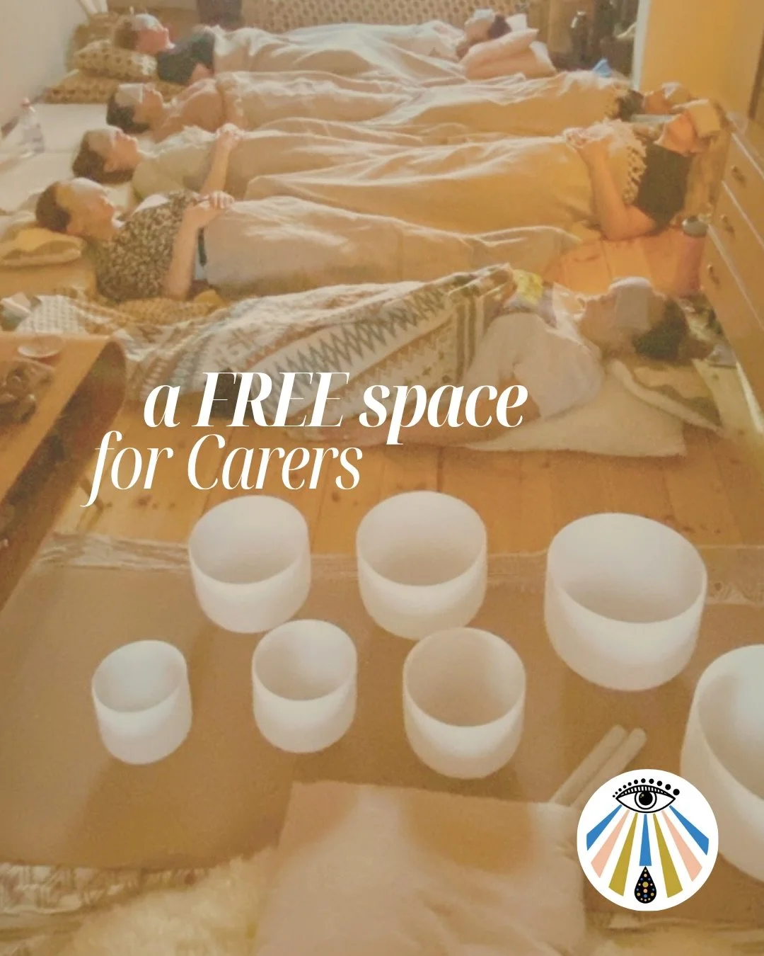 ❥ in partnership with @e4under4, I&rsquo;m excited to be hosting a nourishing free sound bath and guided meditation this Saturday for those who dedicate themselves to caring for others. 

If you are in a caring role and you&rsquo;ve begun to notice y