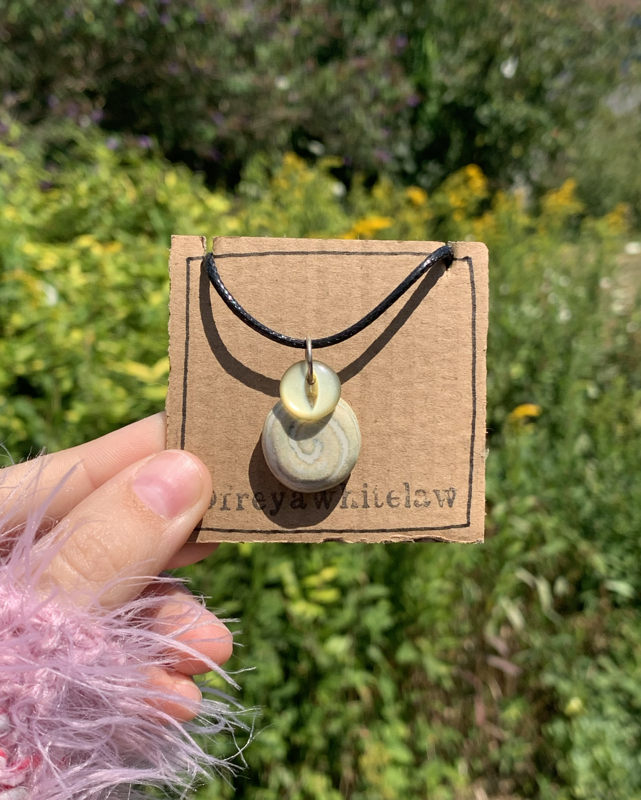 Blue Spiral Necklace