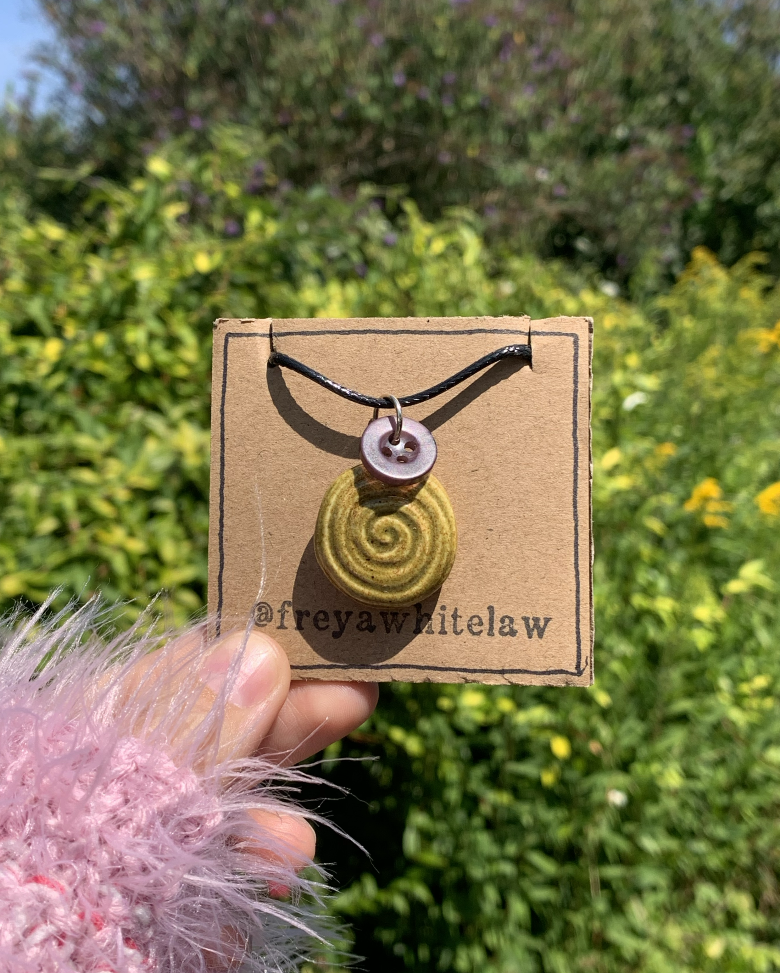 Green Spiral Necklace