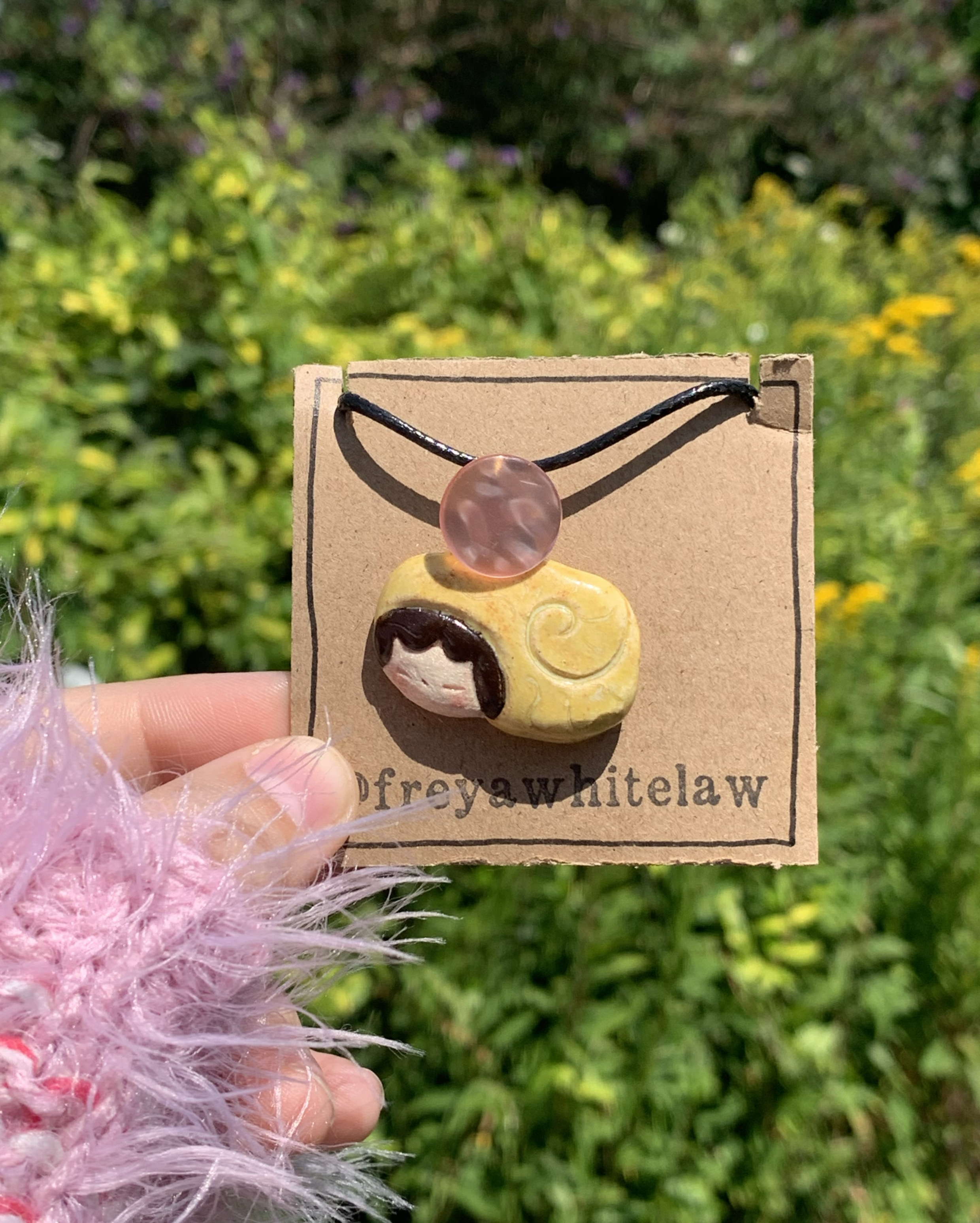 Yellow Shelly Necklace