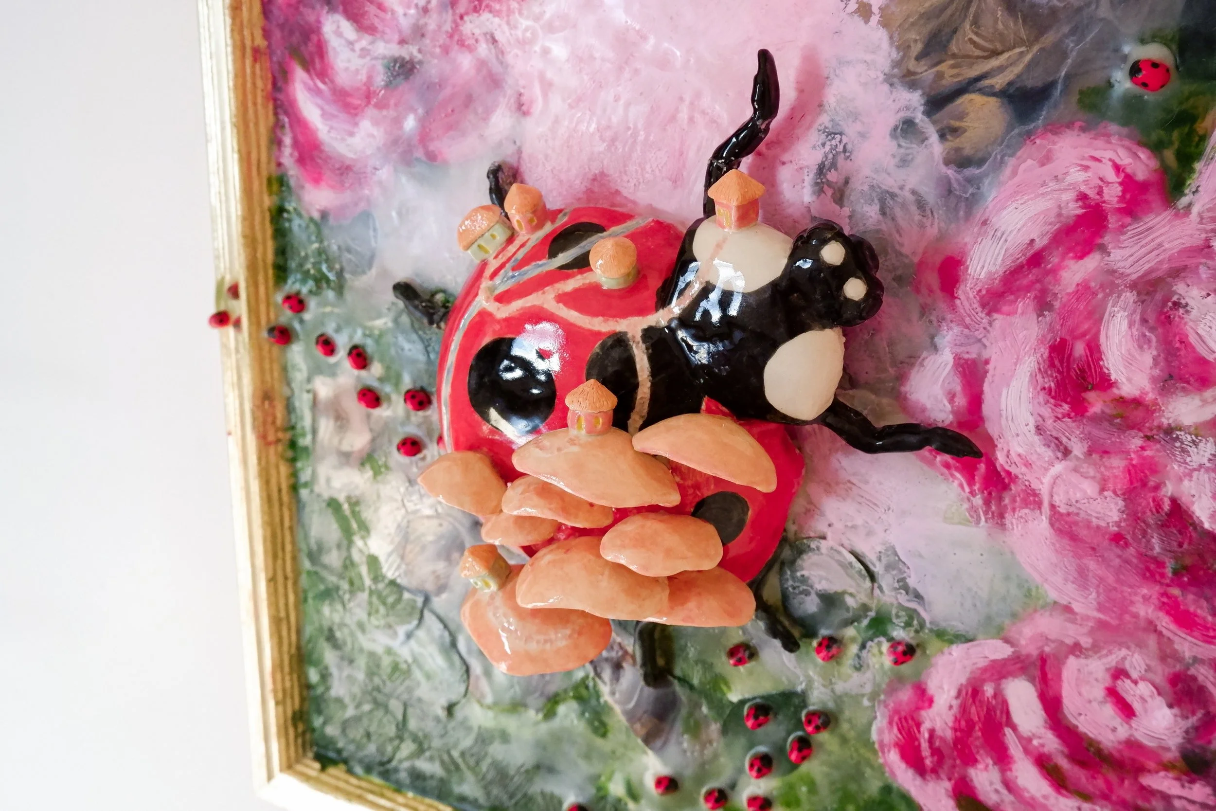 Gaia Insurgent, mixed media encaustic, 2025