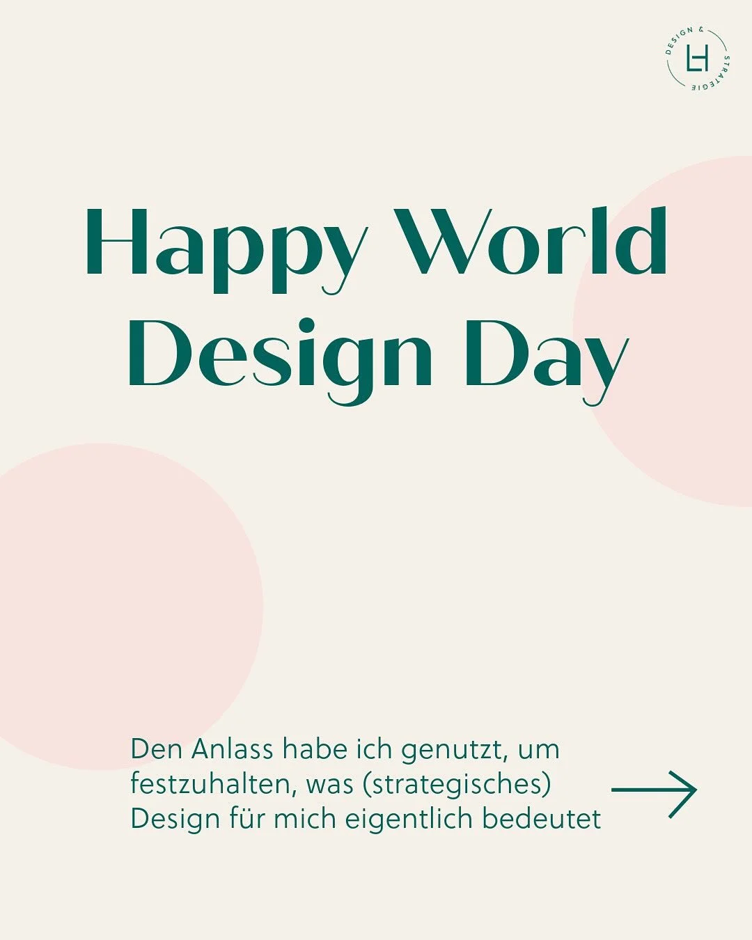 Gestern war Weltdesigntag &ndash; ein guter Moment, um sich mal zu fragen:
Was ist Design eigentlich?

F&uuml;r mich ist Design Werkzeug, Methodik und Strategie zugleich.✨

Design gestaltet nicht nur Sichtbares, sondern pr&auml;gt auch Prozesse, Serv