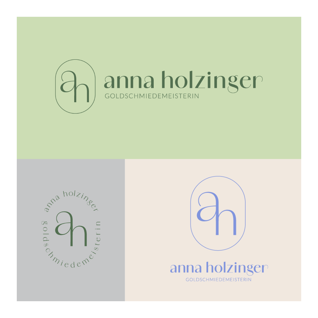Logo Varianten Goldschmiedemeisterin Anna Holzinger