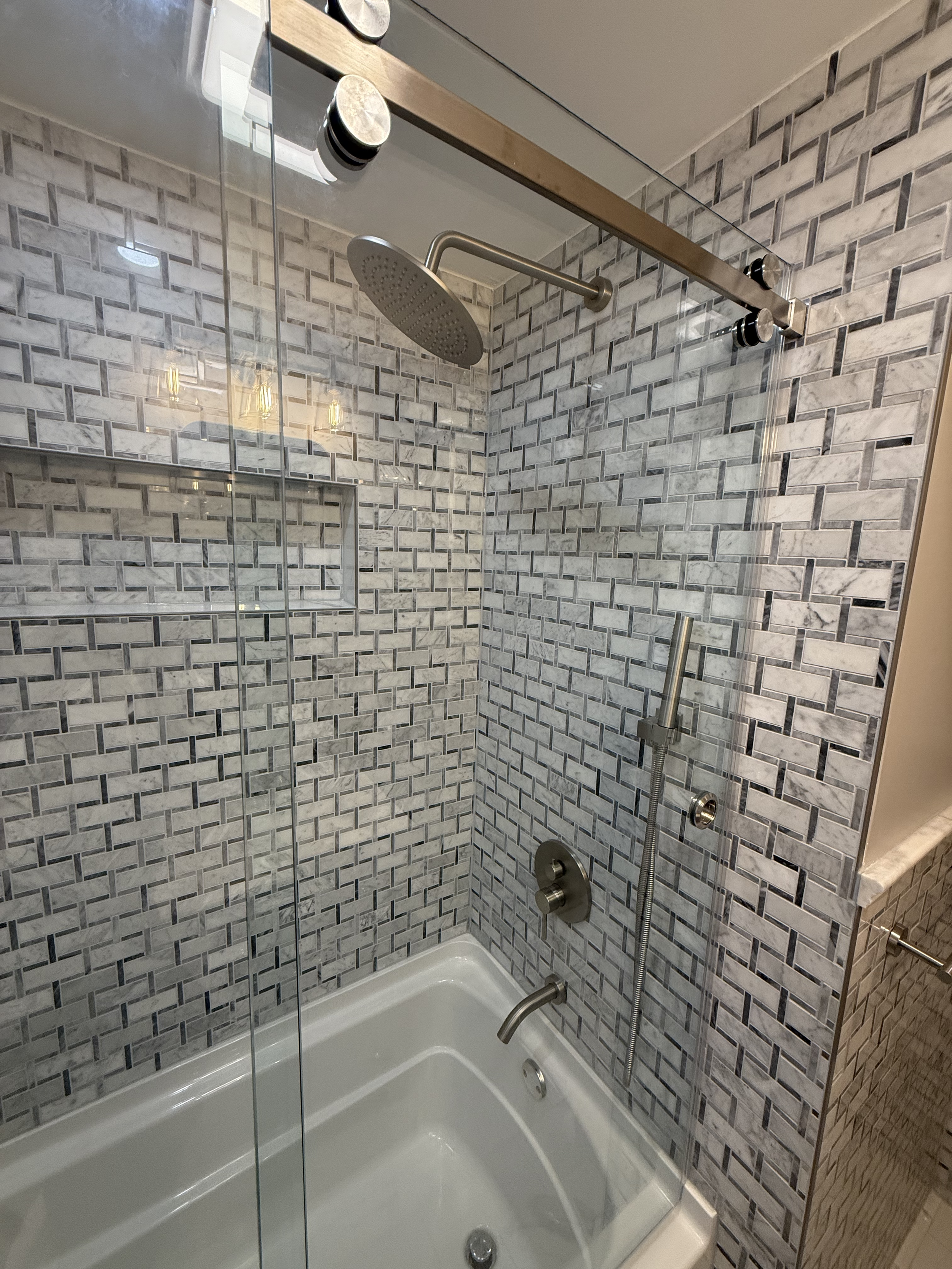Mosaic Tile Bathroom Remodel