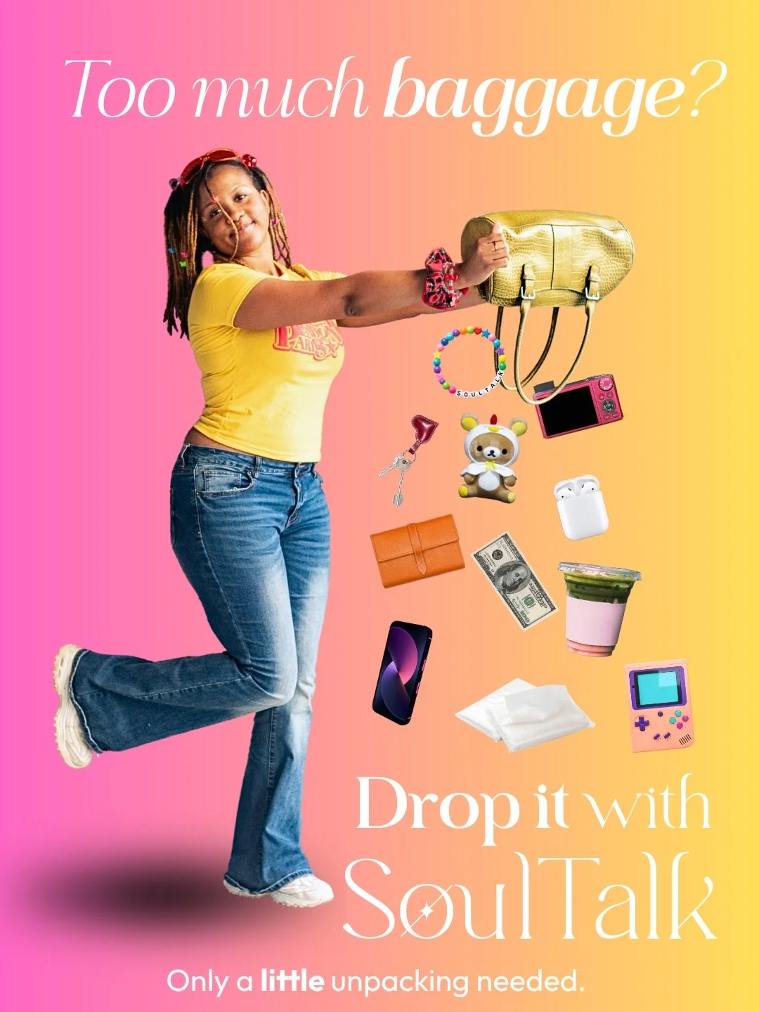 I have absolutely loved challenging myself working with @soultalkapp and the tech world! Some of my work so far that I think we absolutely need printed. Being an AD in the digital world definitely has its quirks, and I love stretching myself to try n