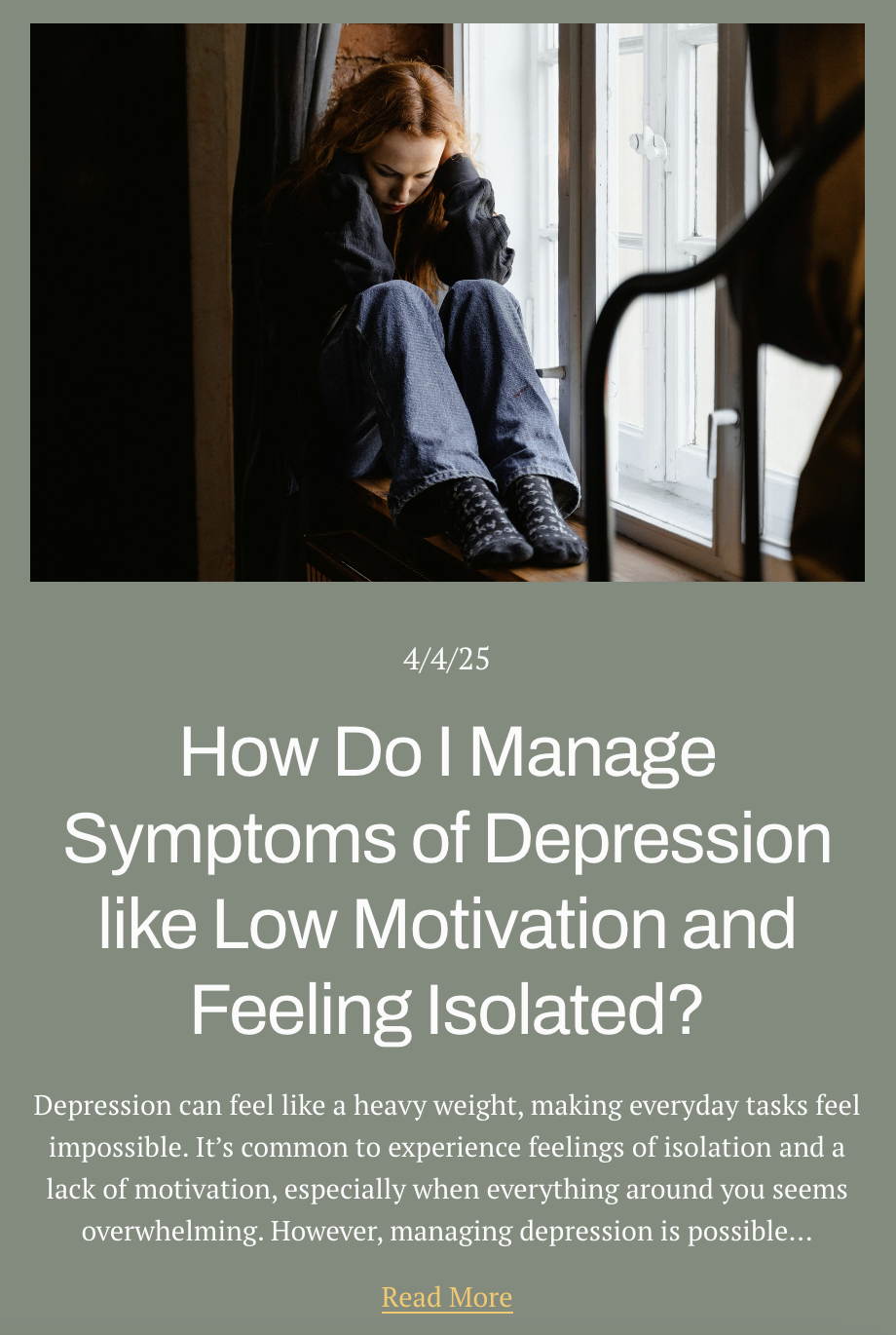 Depression counseling