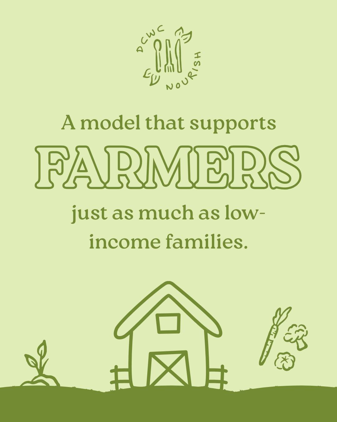 DCWC Nourish functions as a social enterprise, meaning we have a business model to bring in revenue (ex: people paying for meal kits) but that revenue is reinvested towards our mission, not to gain profit. 🏡💚 

Here's a little insight into our appr