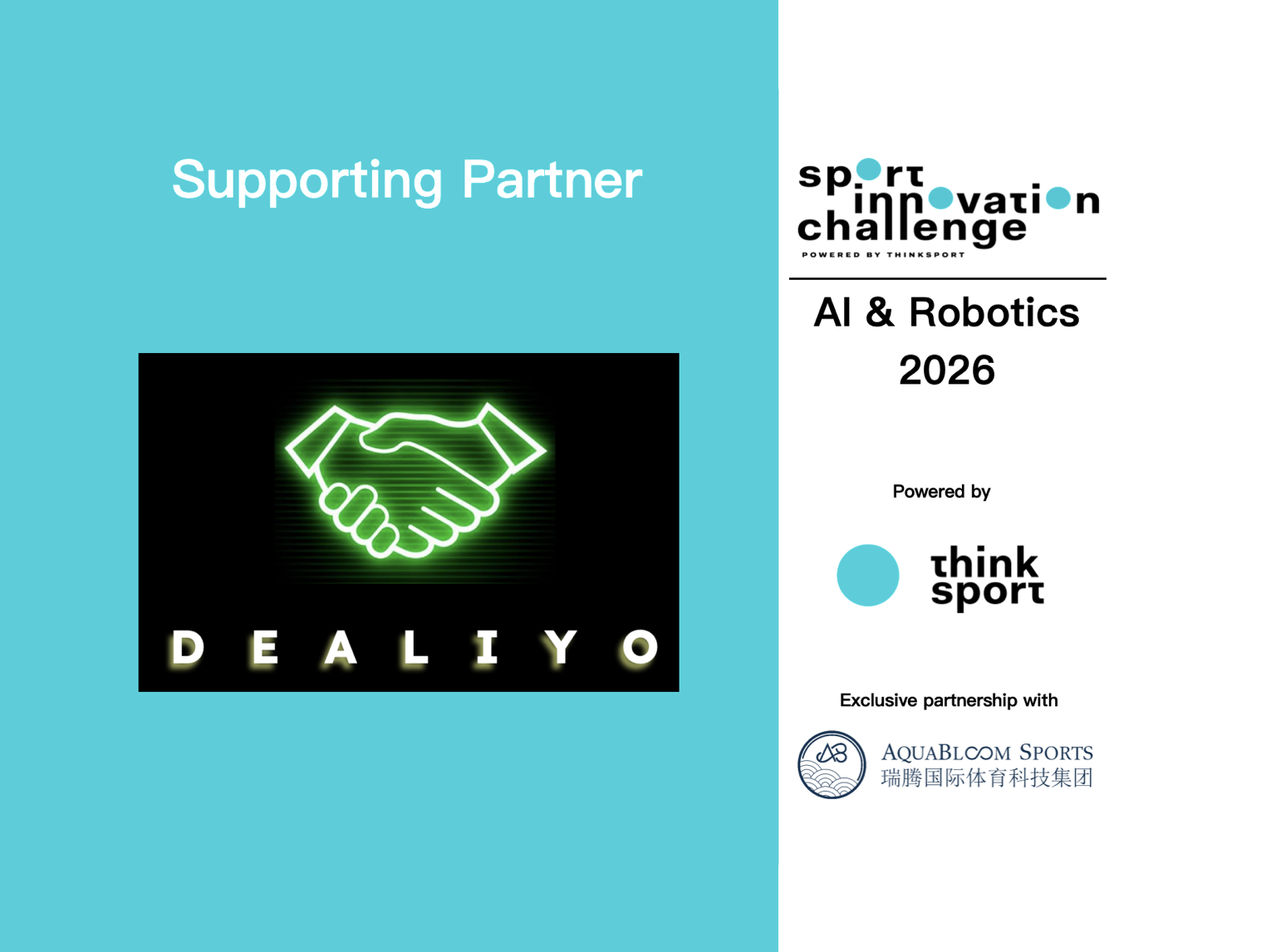 Dealiyo is an official Supporting Partner of the&nbsp;Sport Innovation Challenge 2026: AI &amp; Robotics