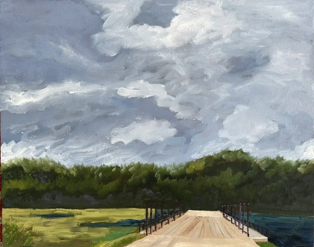 " Welcome to Palmetto Bluff"   -  16" x 20". -  Oil 