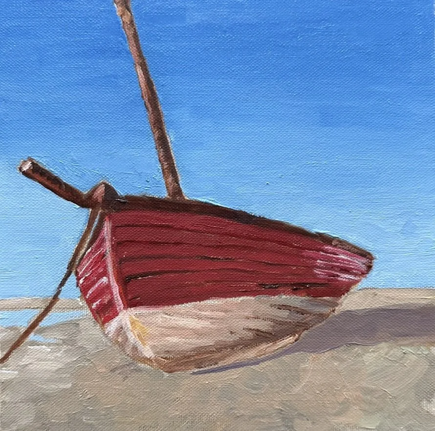 By the Sea  -  Oil  -  8" x 8" 