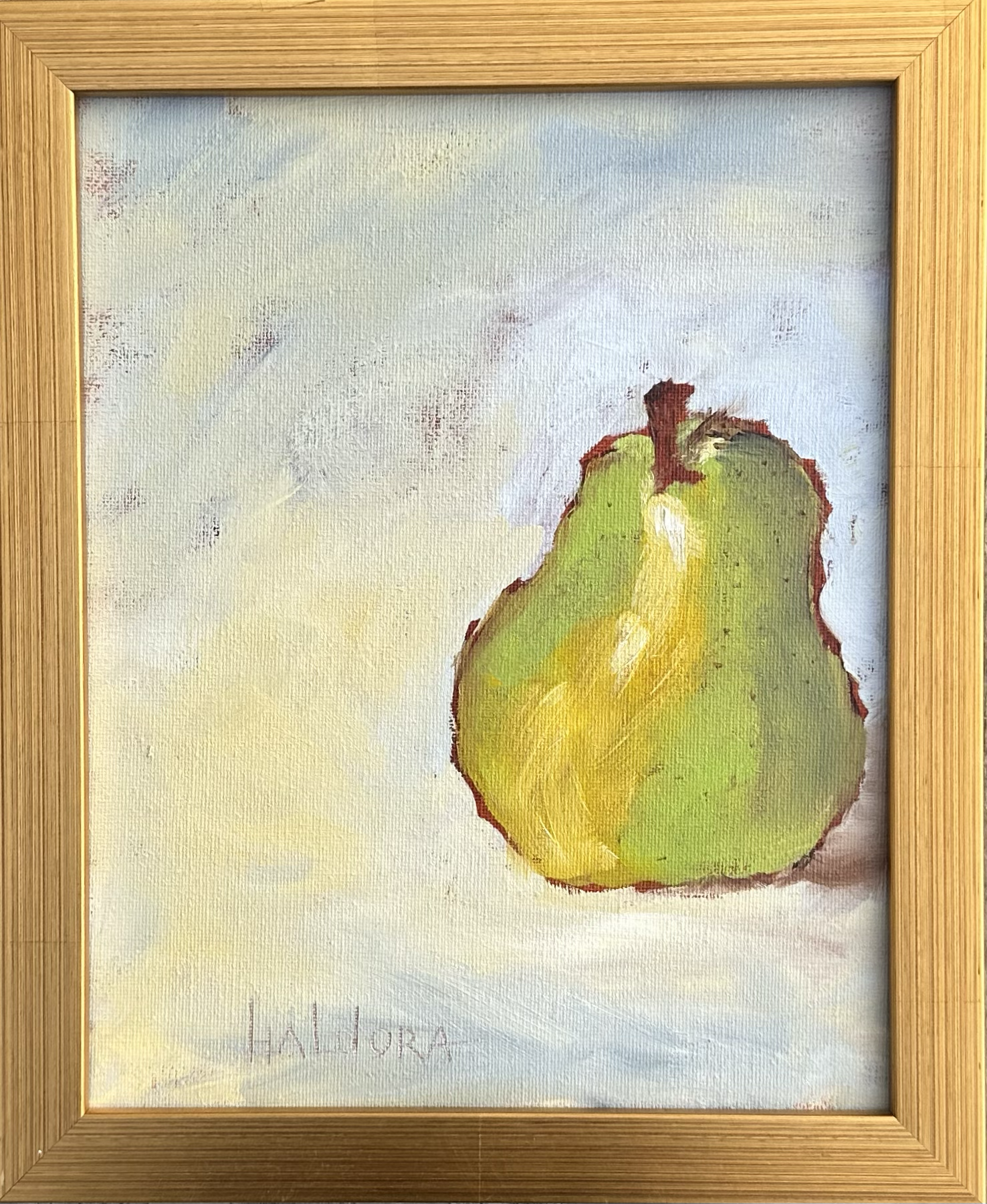 "The Only Pear"  -  Oil  -  10" x 8"