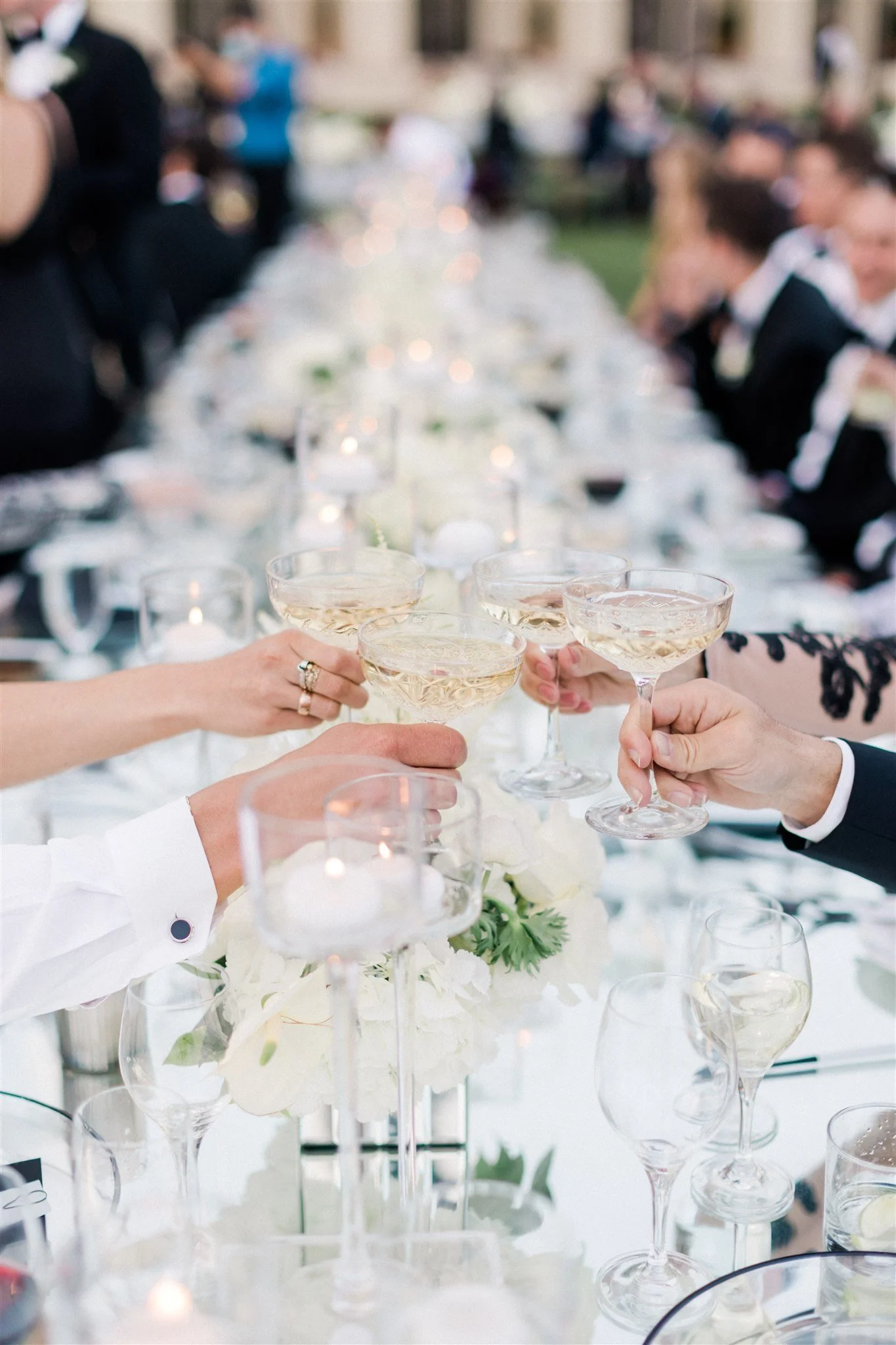 Ritz Carlton Dana Point Wedding  Champagne Tower Toast with French Toast Towers 8 (1).jpg