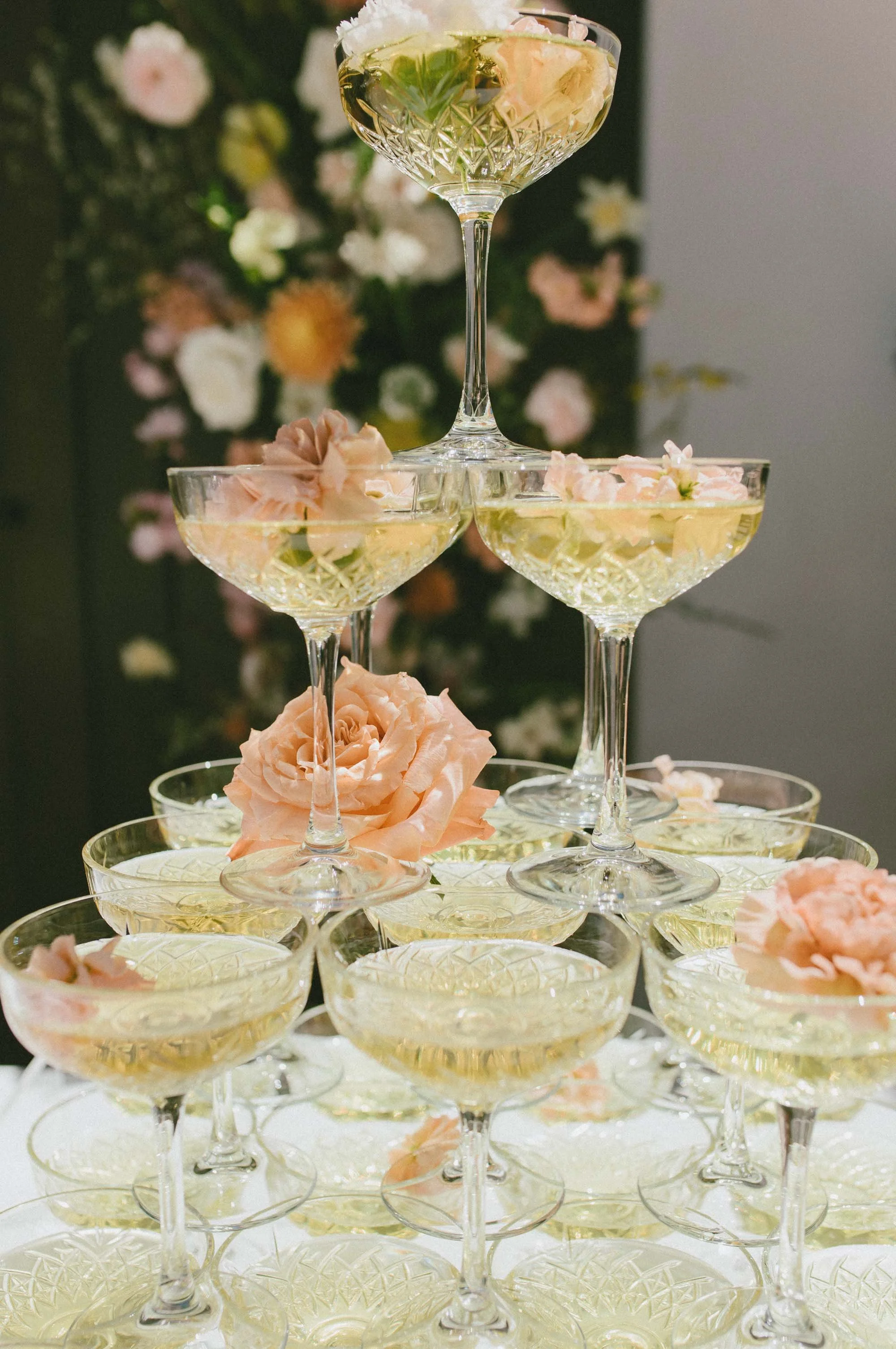 La Ventura Wedding with Champagne Tower Toast by French Toast Towers Southern California 7.jpg
