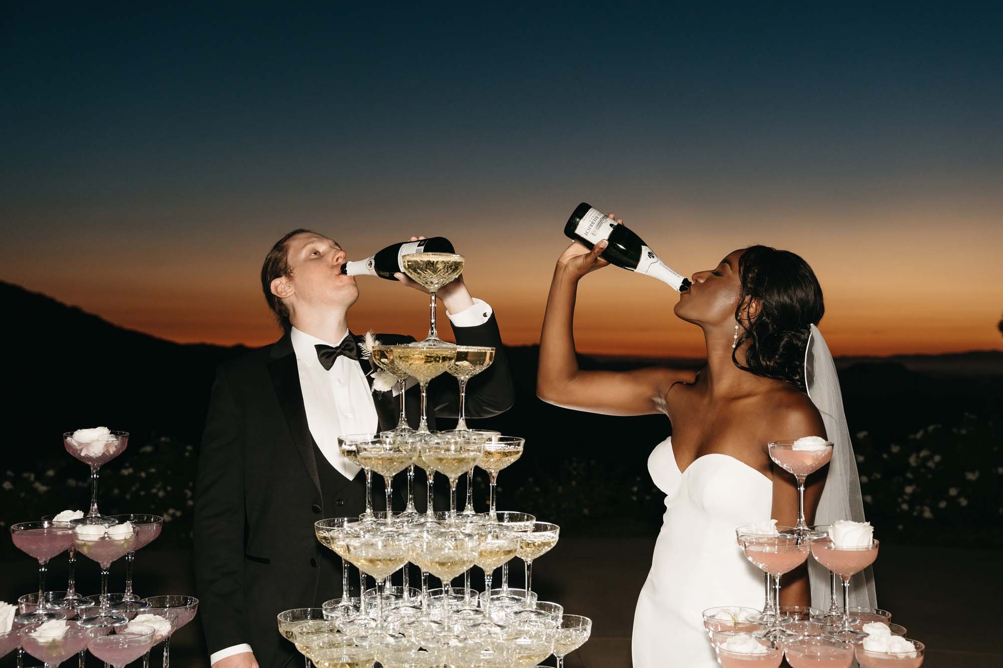 Stone Mountain Estates Wedding - French Toast Towers Champagne Toast Celebration 3.jpg