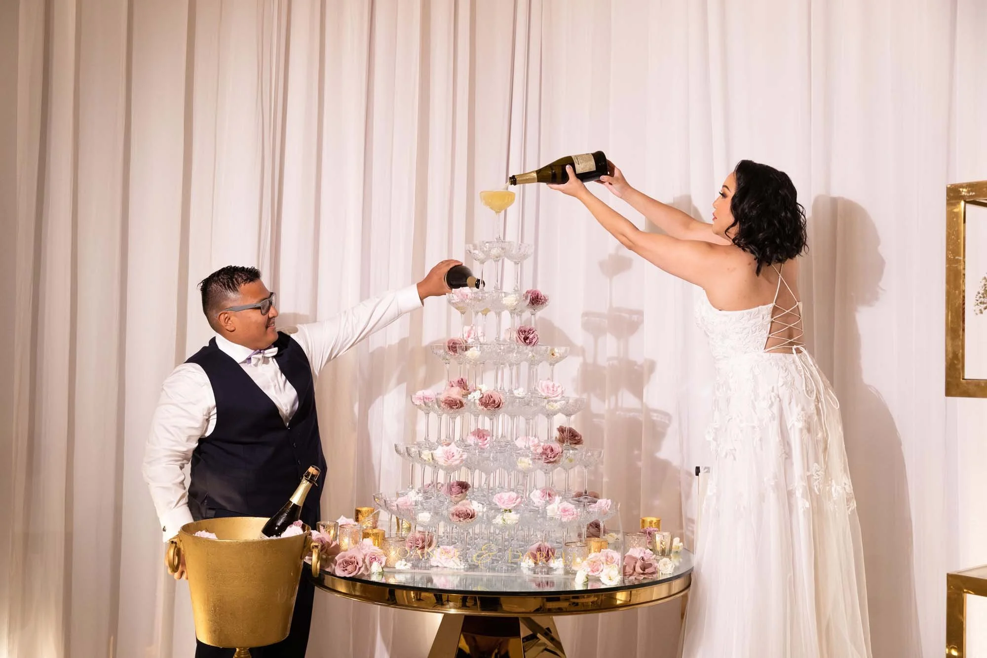 Monarch Beach Resort Wedding  Celebration with a Champagne Tower by French Toast Towers 4.jpg