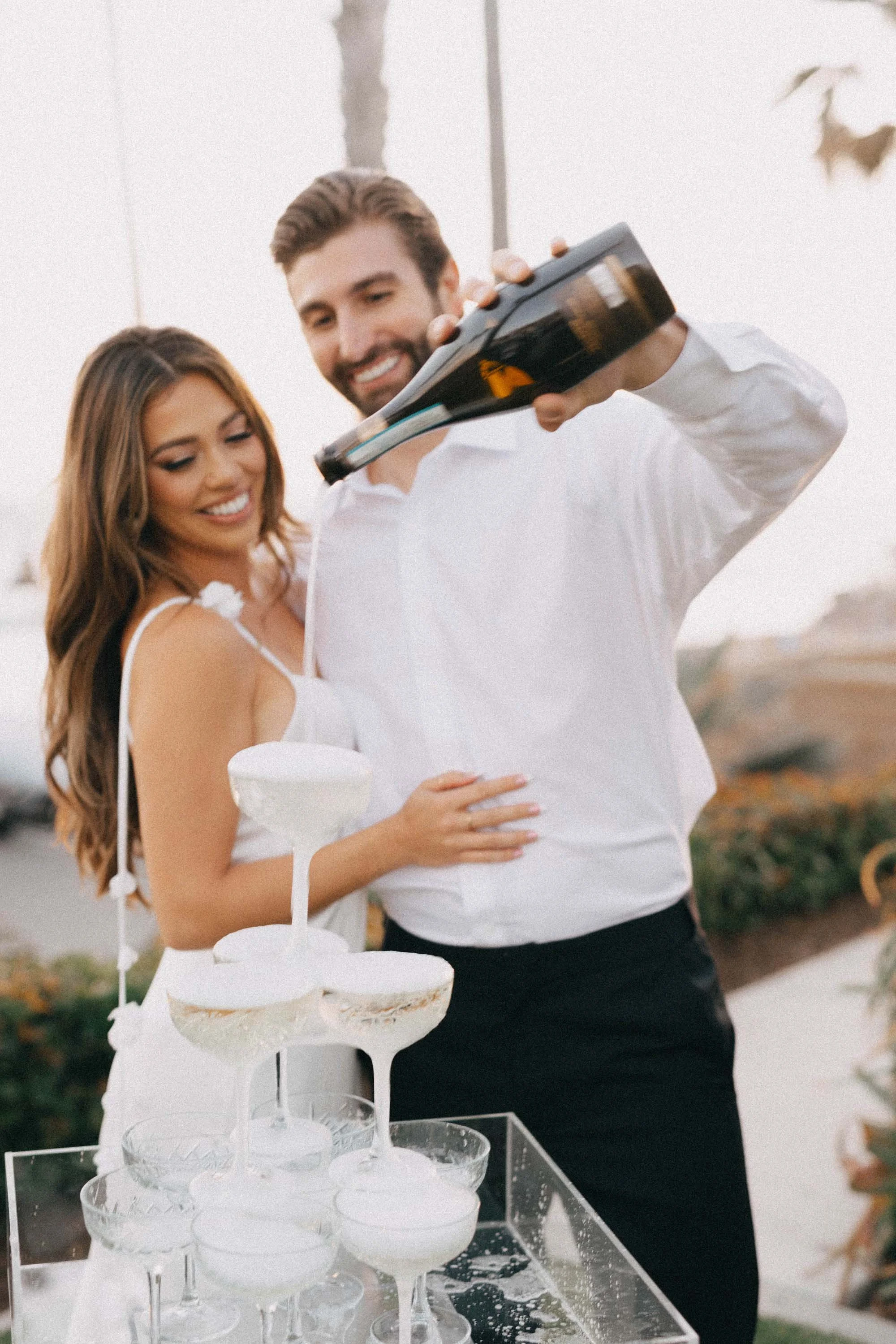 Ole Hanson Wedding - French Toast Towers Champagne Toast Celebration 2.jpg