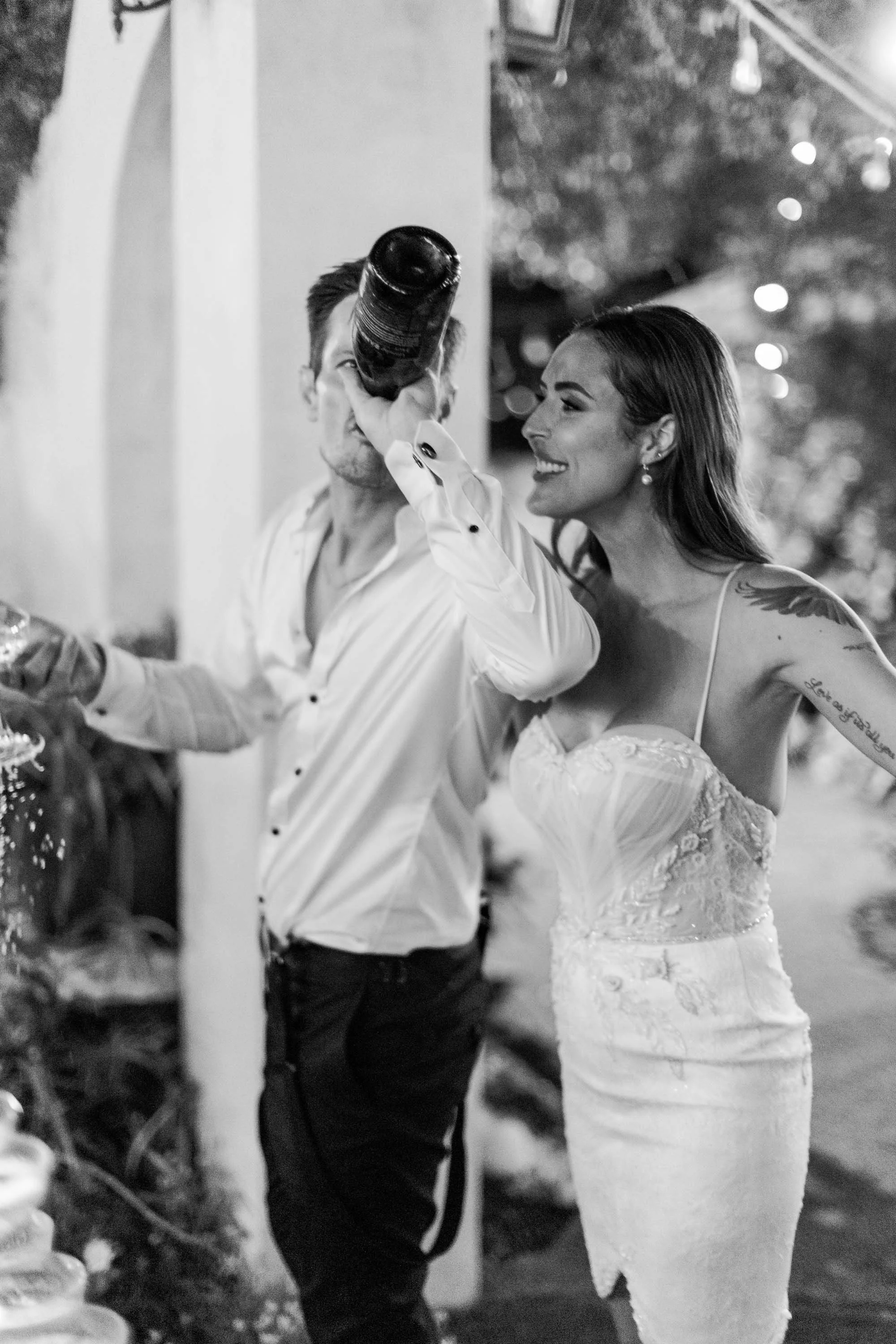 Tivoli Italian Villa Wedding - French Toast Towers Champagne Toast Celebration 3.jpg