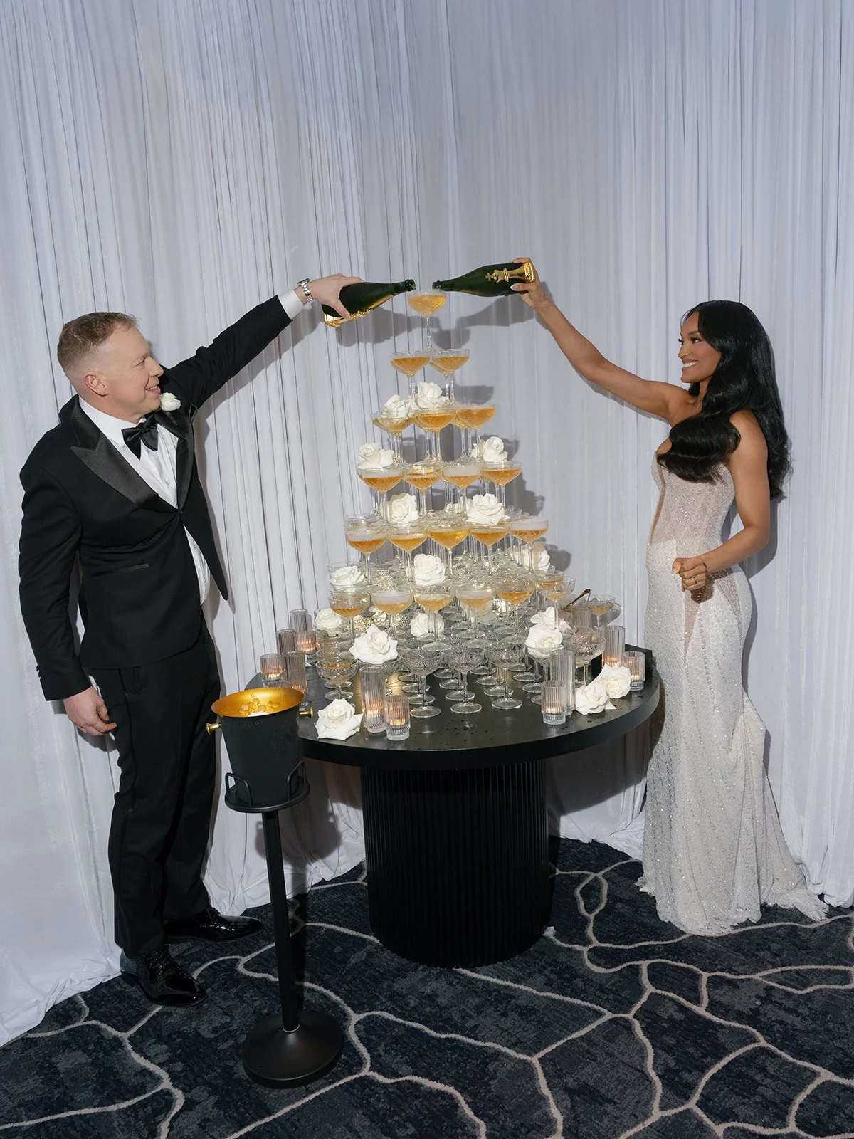 Four Seasons Houston Wedding Champagne Tower by French Toast Towers 1.jpg