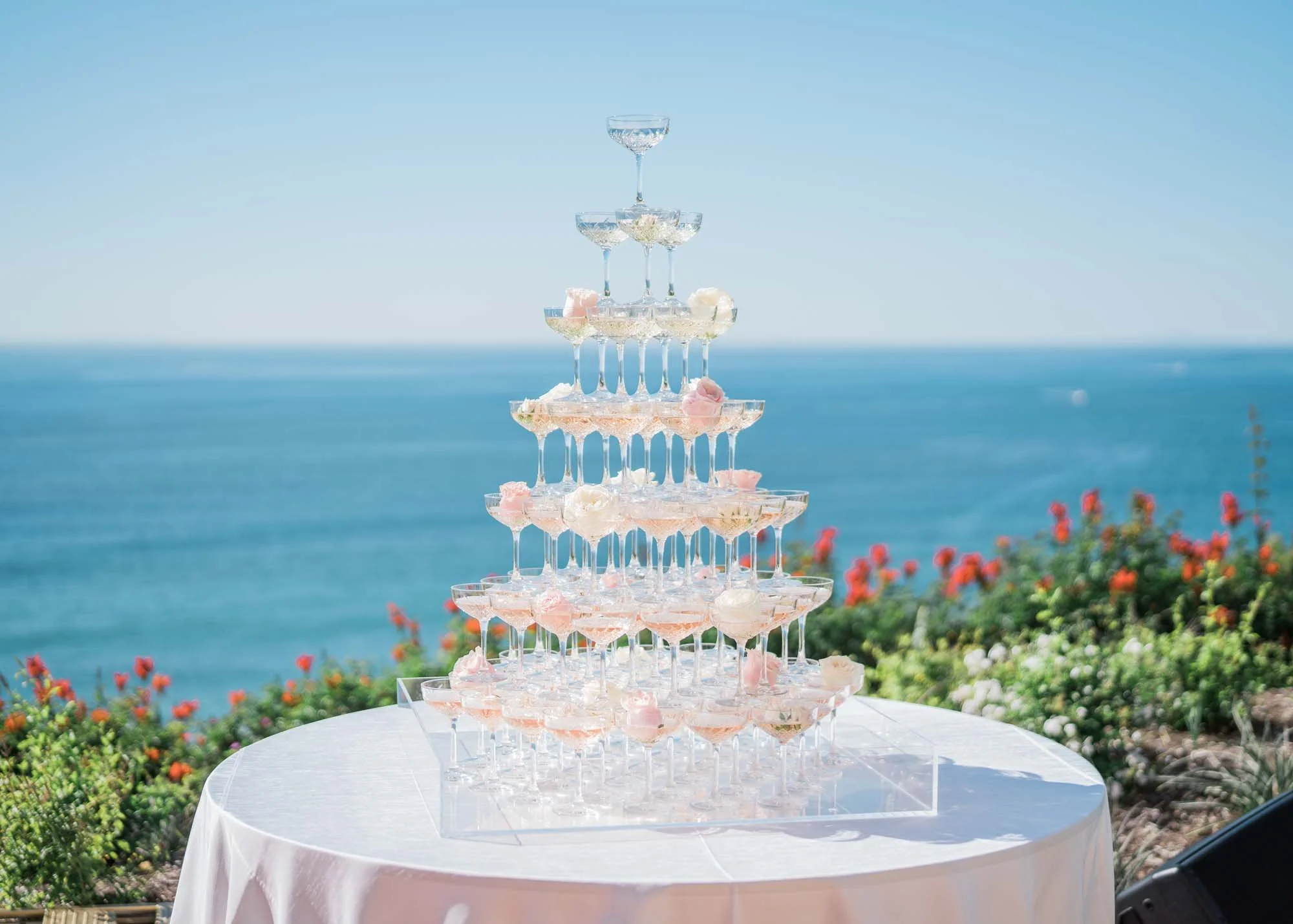 Ritz Carlton Laguna Beach Wedding - Champagne Tower by French Toast Towers 9.jpg