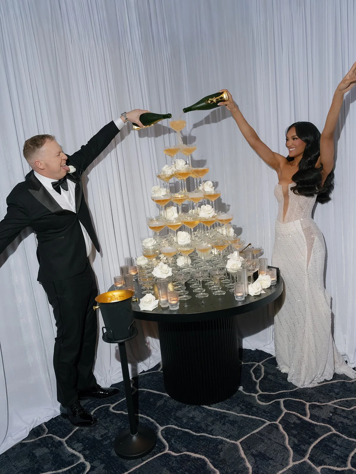 Four Seasons Houston Wedding Champagne Tower by French Toast Towers 0.jpg