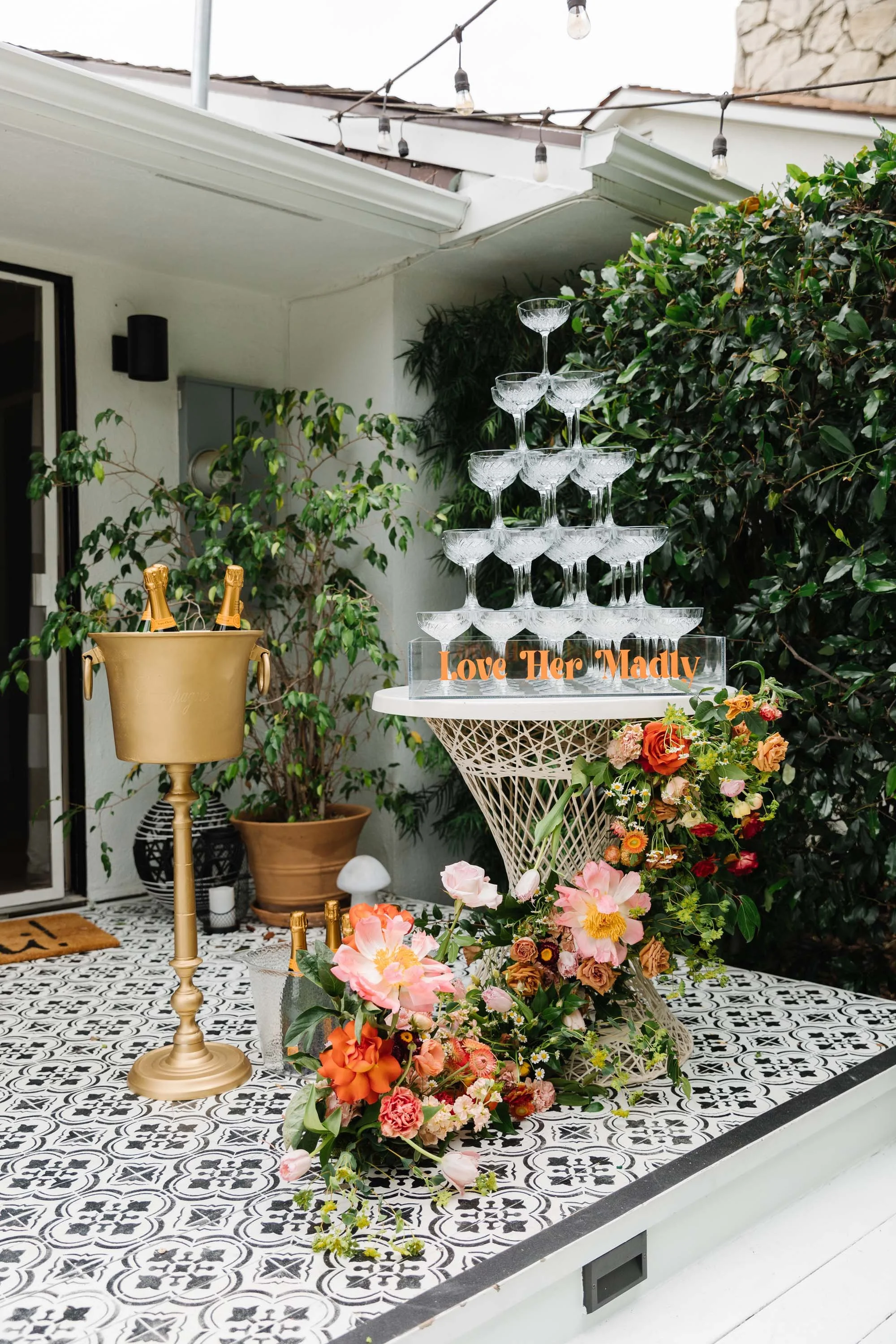 60th Birthday Party Private Estate  - Champagne Toast Towers French Toast Towers 5.jpg
