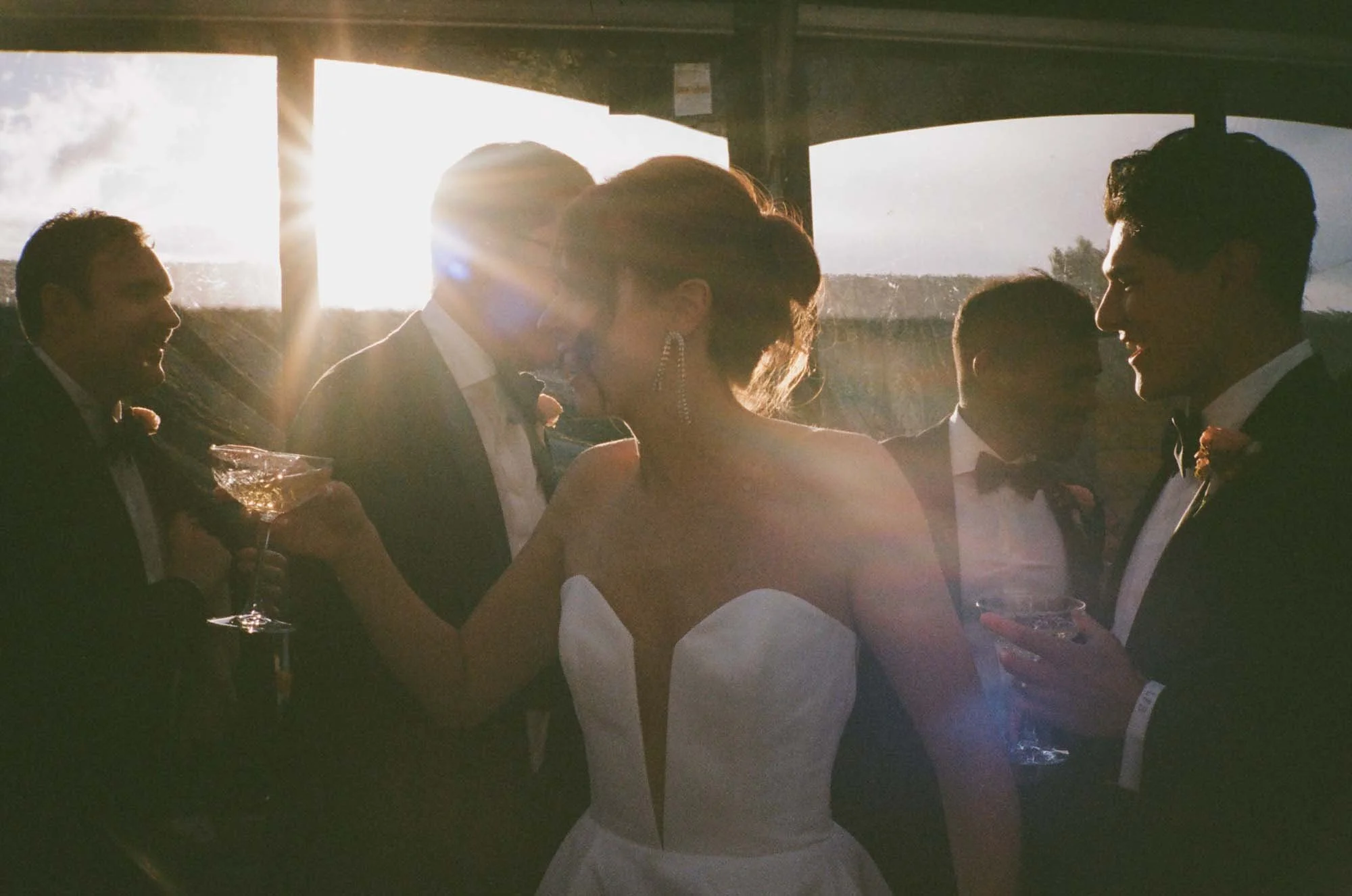 The Lautner Compound Wedding with Champagne Tower Toast by French Toast Towers Southern California 7.jpg