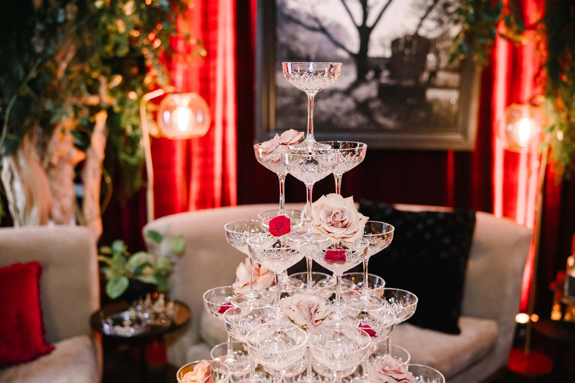 Birthday Party Champagne Tower Toast with French Toast Towers 5.jpg
