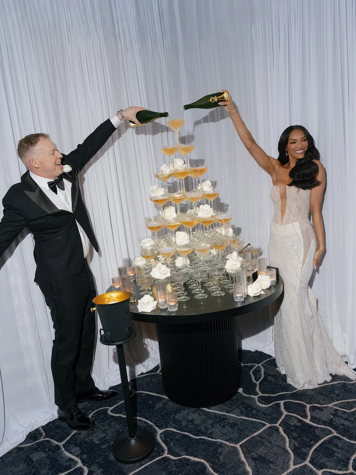 Four Seasons Houston Wedding Champagne Tower by French Toast Towers 9.jpg