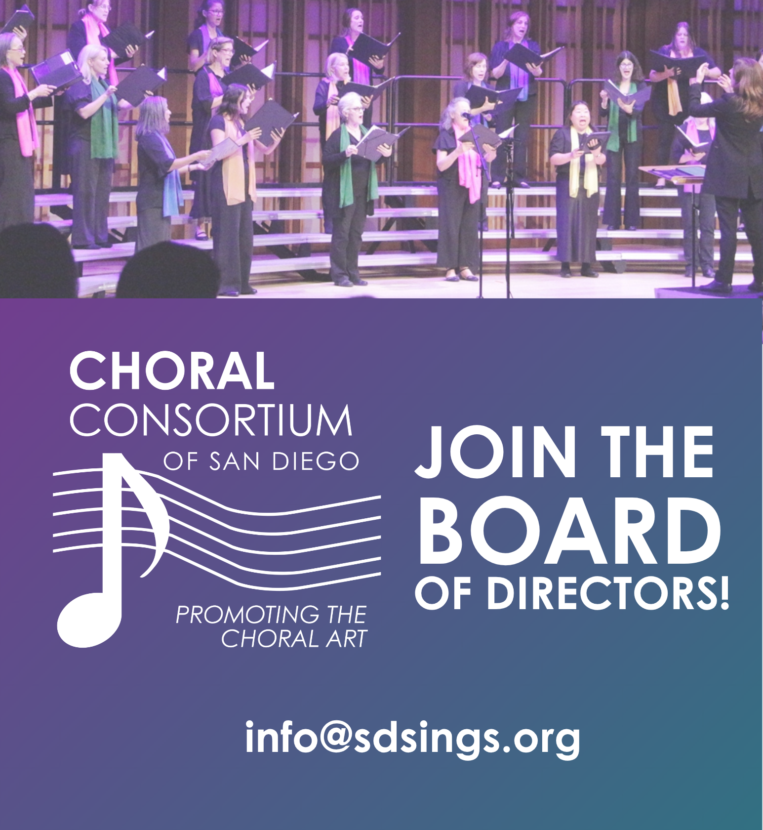 Now Recruiting Board Members: Make an Impact on the Choral Community!