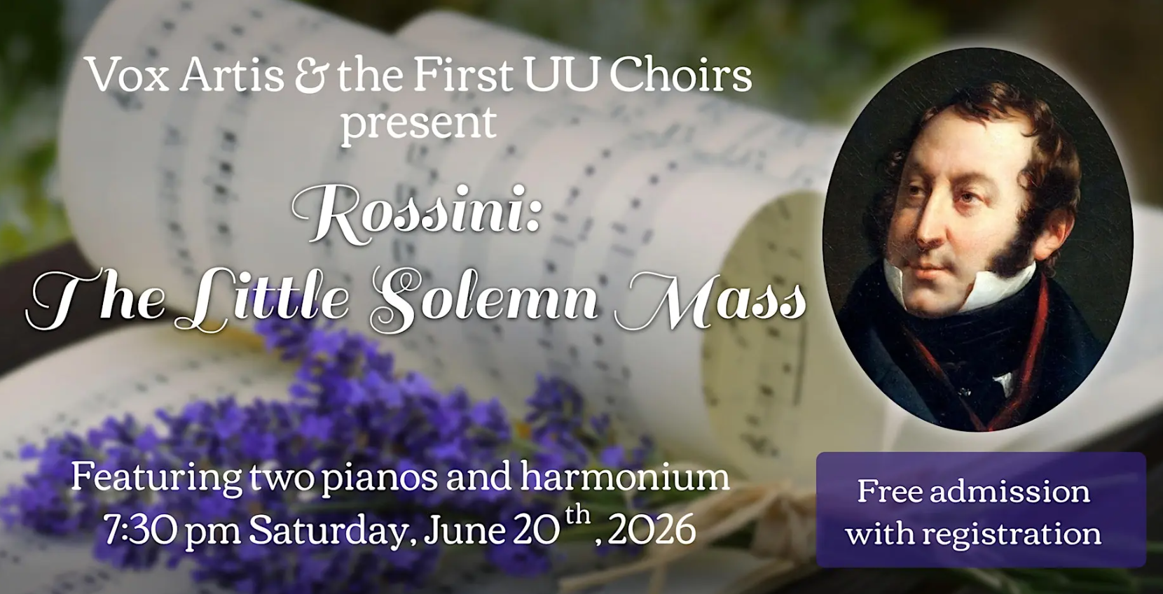 Rossini's The Little Solemn Mass - First Unitarian Universalist Church of San Diego &  Vox Artis