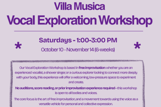 Villa Musica Vocal Exploration Workshop