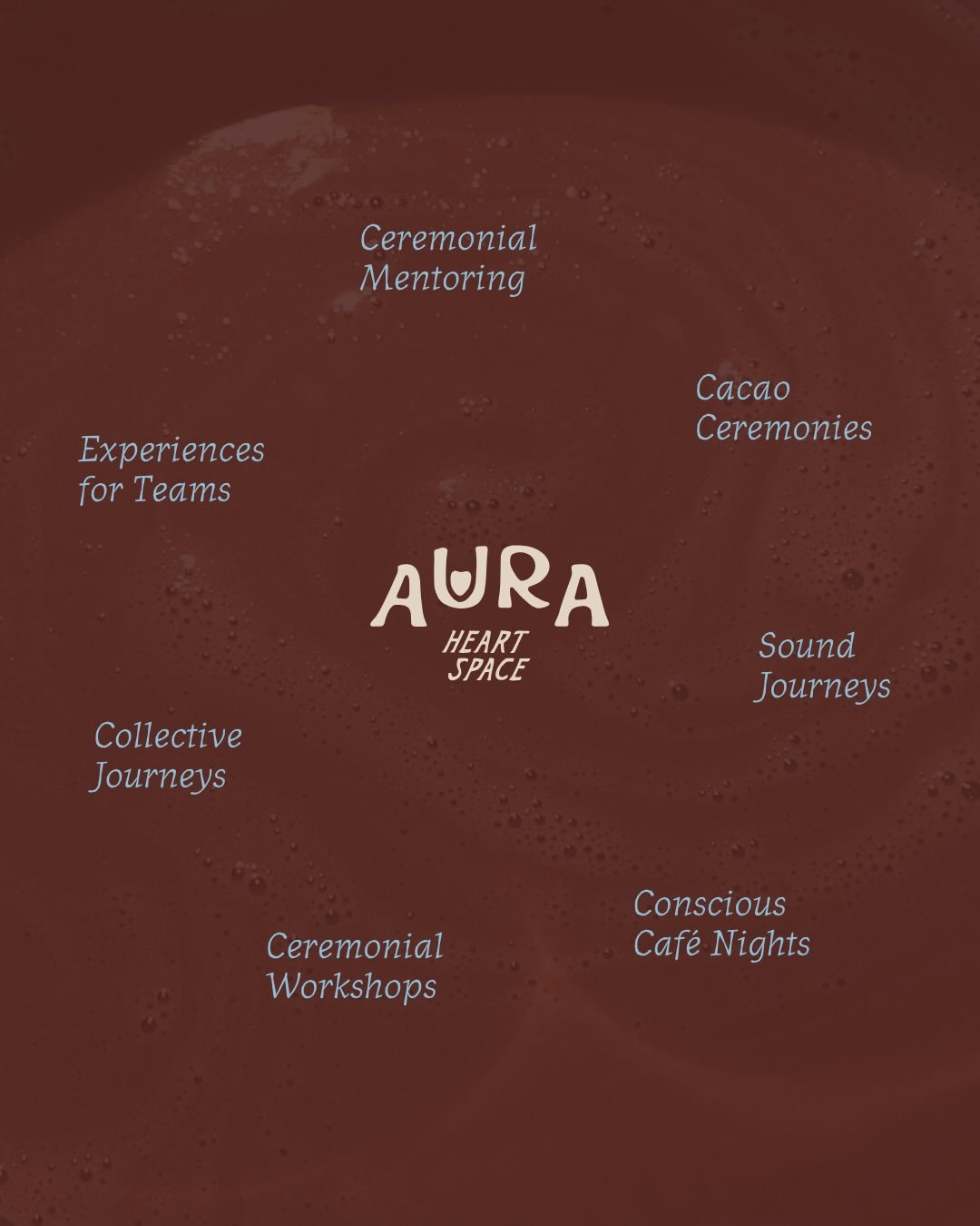 Aura&rsquo;s wheel of offerings, weaving ancient wisdom and practices into the modern healing space🤎

If you&rsquo;re curious about any of these spaces, let me know💌