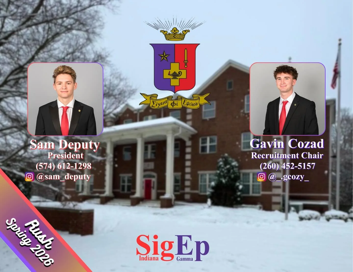 RAISE. YOUR. BAR. 
Spring Rush 2026 is coming up this semester. Become a balanced man this year. 💜❤️💛

For more information contact 
President Sam Deputy: @sam_deputy 
Recruitment Chair Gavin Cozad: @_.gcozy_