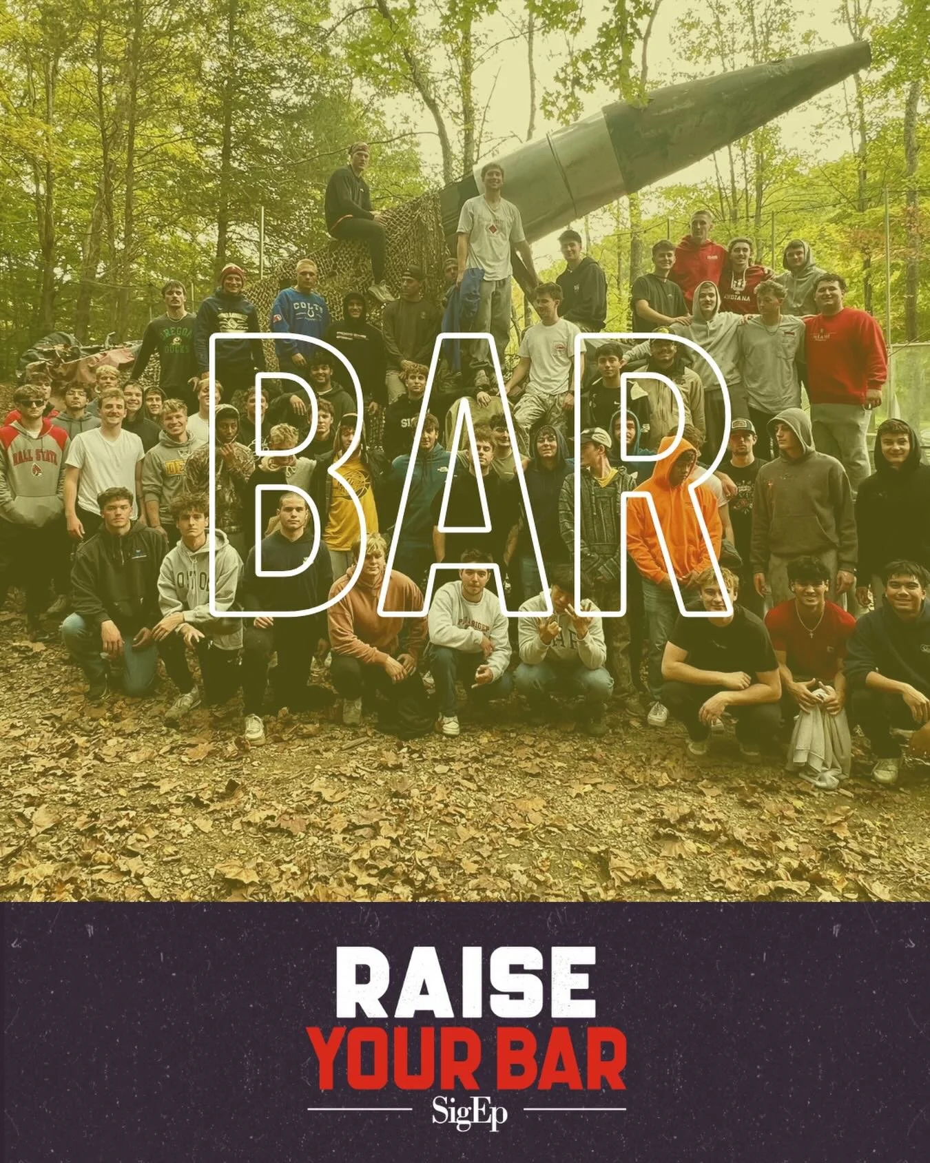 We strive for more. Not more of the same. Raise Your Bar. Click the link in our bio to fill out the SigEp membership form to learn how you can be part of our fraternity. 💜❤️💛
