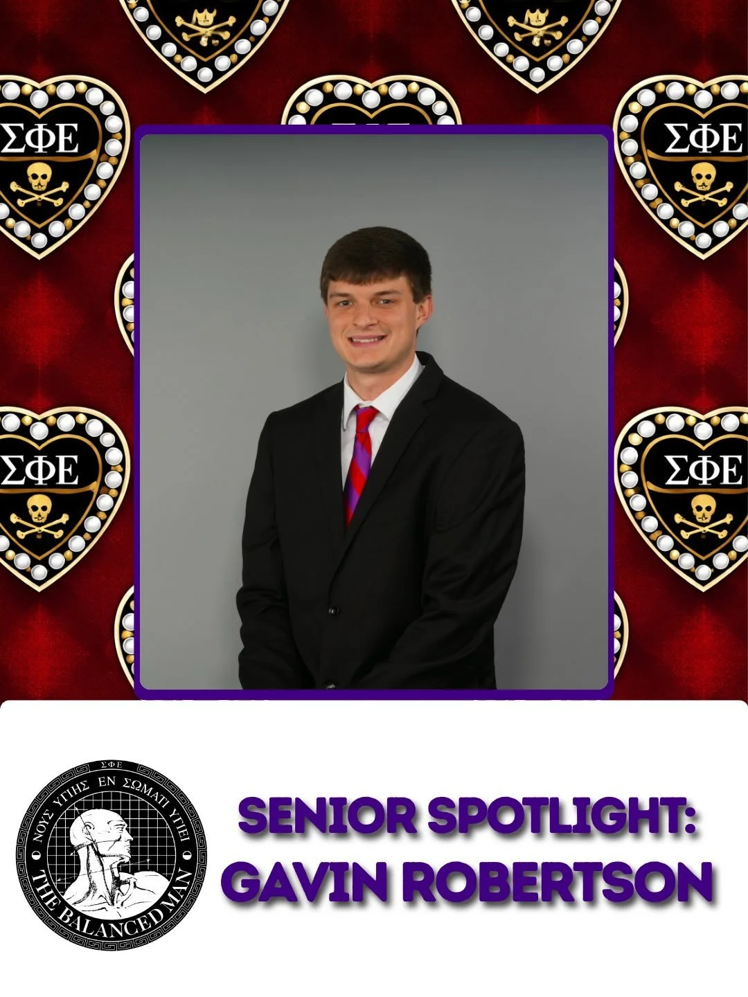 Gavin Robertson, studying finance and accounting from Greenfield, plans to work for DuCharme McMillen &amp; Associates as a tax analyst. In his free time, he enjoys playing basketball, taking trips, and hanging out with the brothers. During his time 