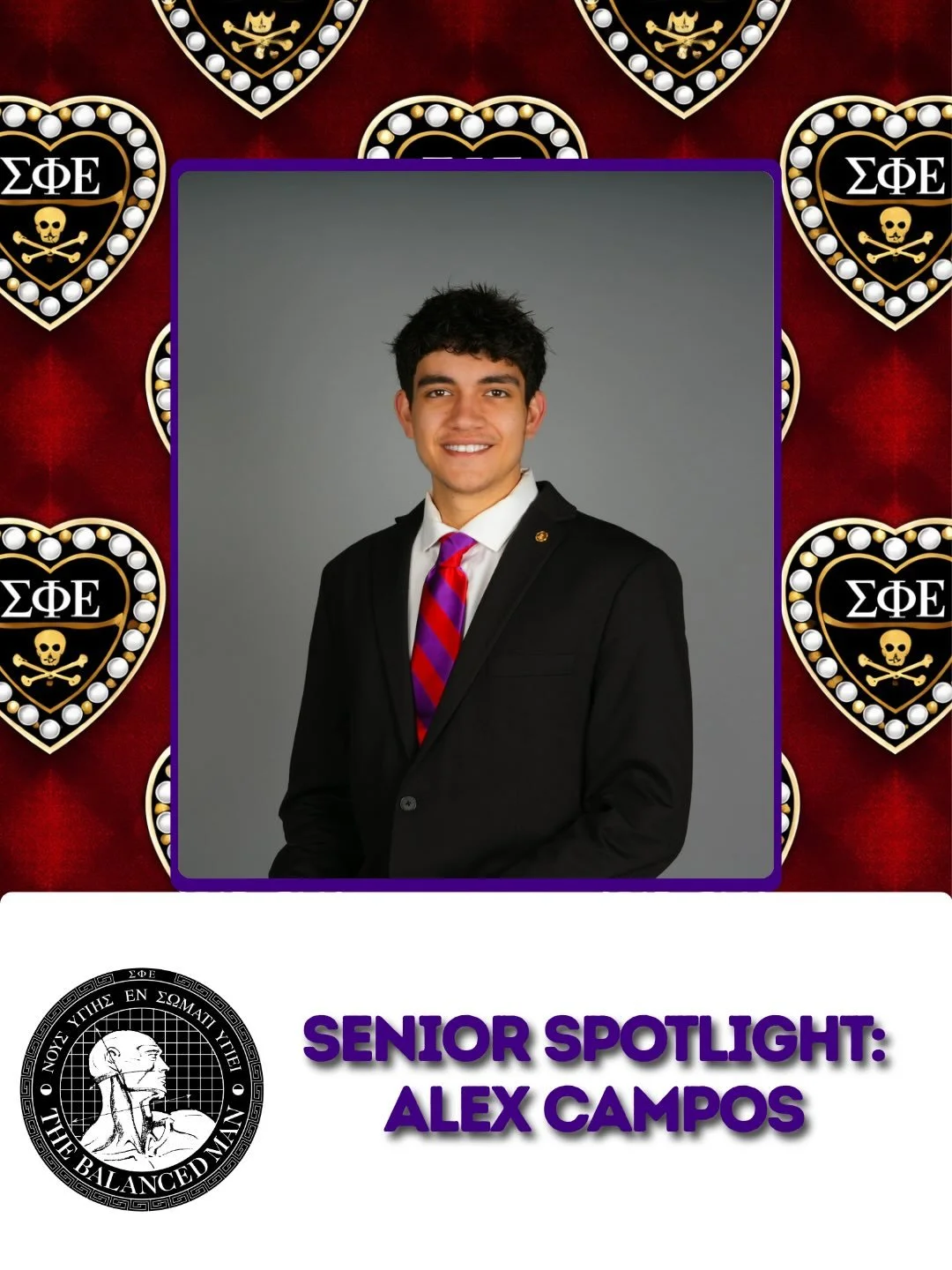 Alex Campos, from Libertyville, Illinois, is majoring in Marketing. In the future, he plans to work as a Marketing Analyst. In his free time, he enjoys golfing, hanging out with friends, and being outside. During his time in SigEp, he has served on t