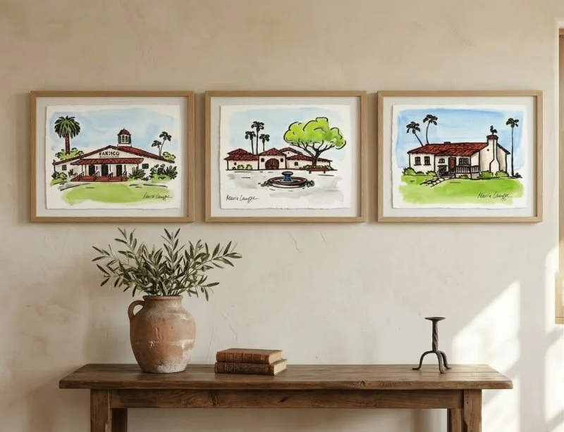 San Clemente Wall Art – California Coastal Architecture Collection