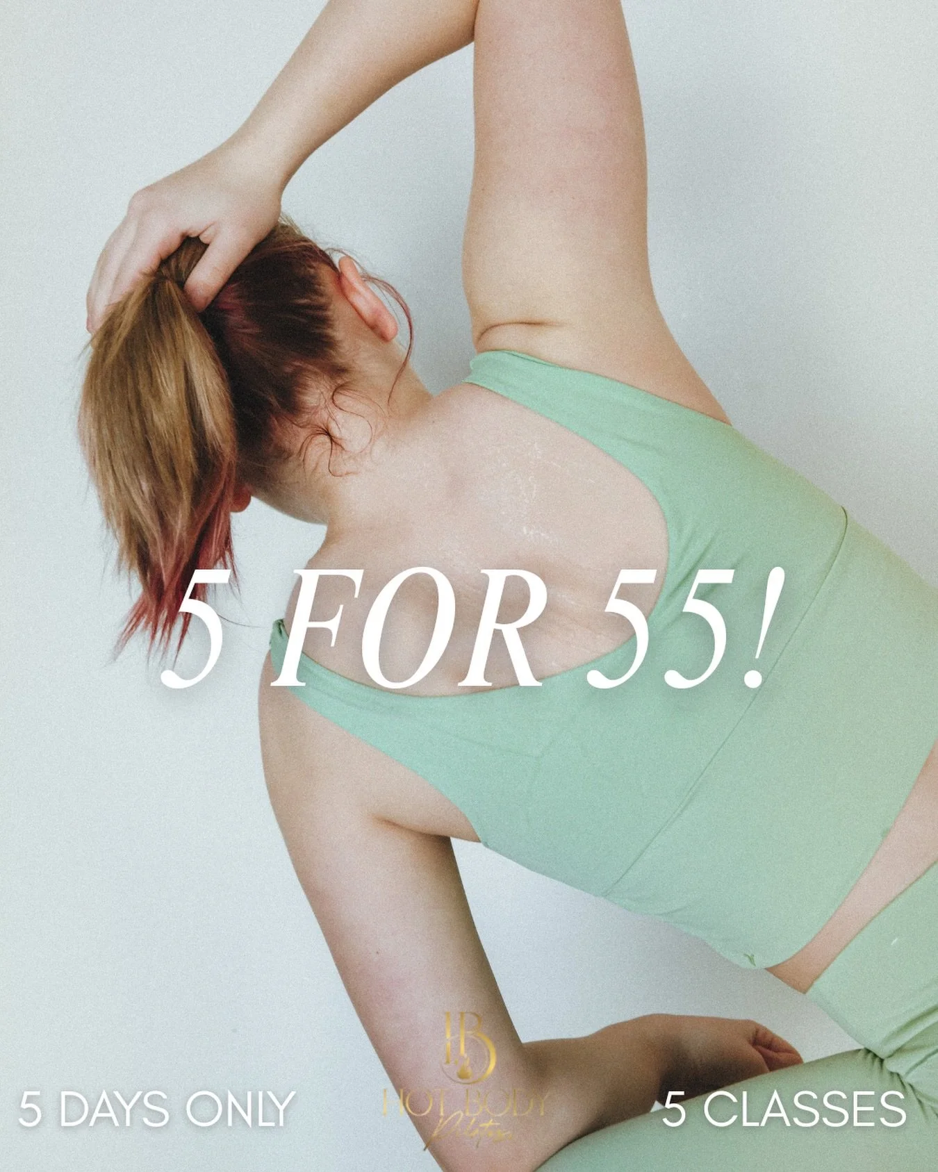 Happy St. Patrick&rsquo;s Day! 🍀

It&rsquo;s your lucky day&hellip; we&rsquo;ve got something good for you.

For 5 days only, enjoy 5 classes for $55 &mdash; the perfect chance to move, sculpt, and feel the Hot Body difference.

Grab your spot befor
