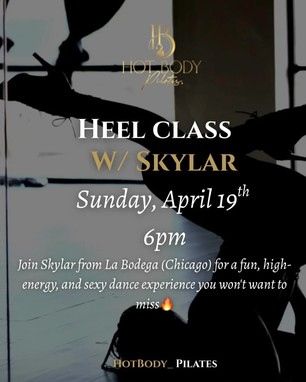 Let&rsquo;s welcome Skylar from La Bodega (Chicago) for a fun, high-energy, and sexy dance experience you won&rsquo;t want to miss🔥
&hellip;
..
Sunday, APRIL 19th @ 6pm 🤸&zwj;♀️
Skylar will guide you through sexy sassy movement&rsquo;s with easy-to