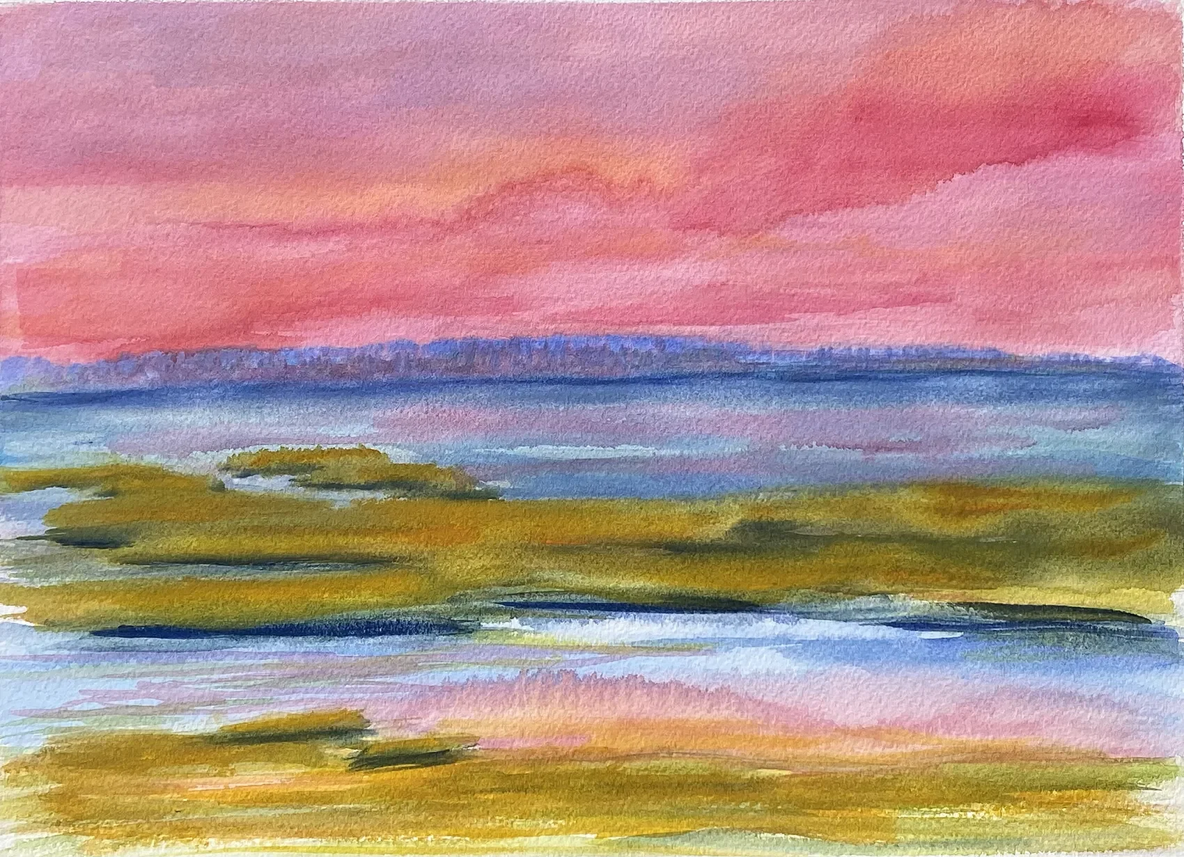 Late Summer Sunset on the Bay