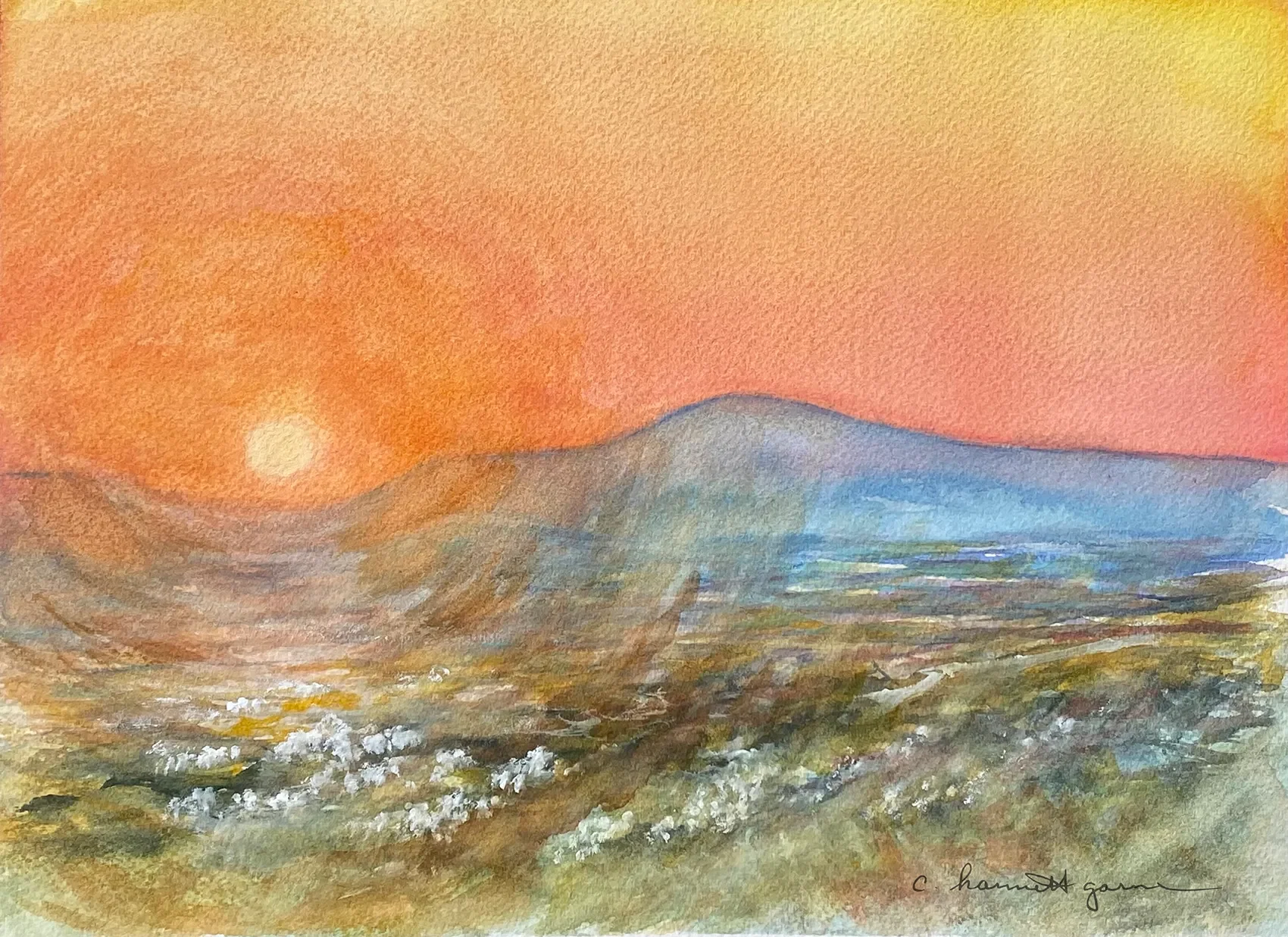 Sunset at Harrier Hill.webp
